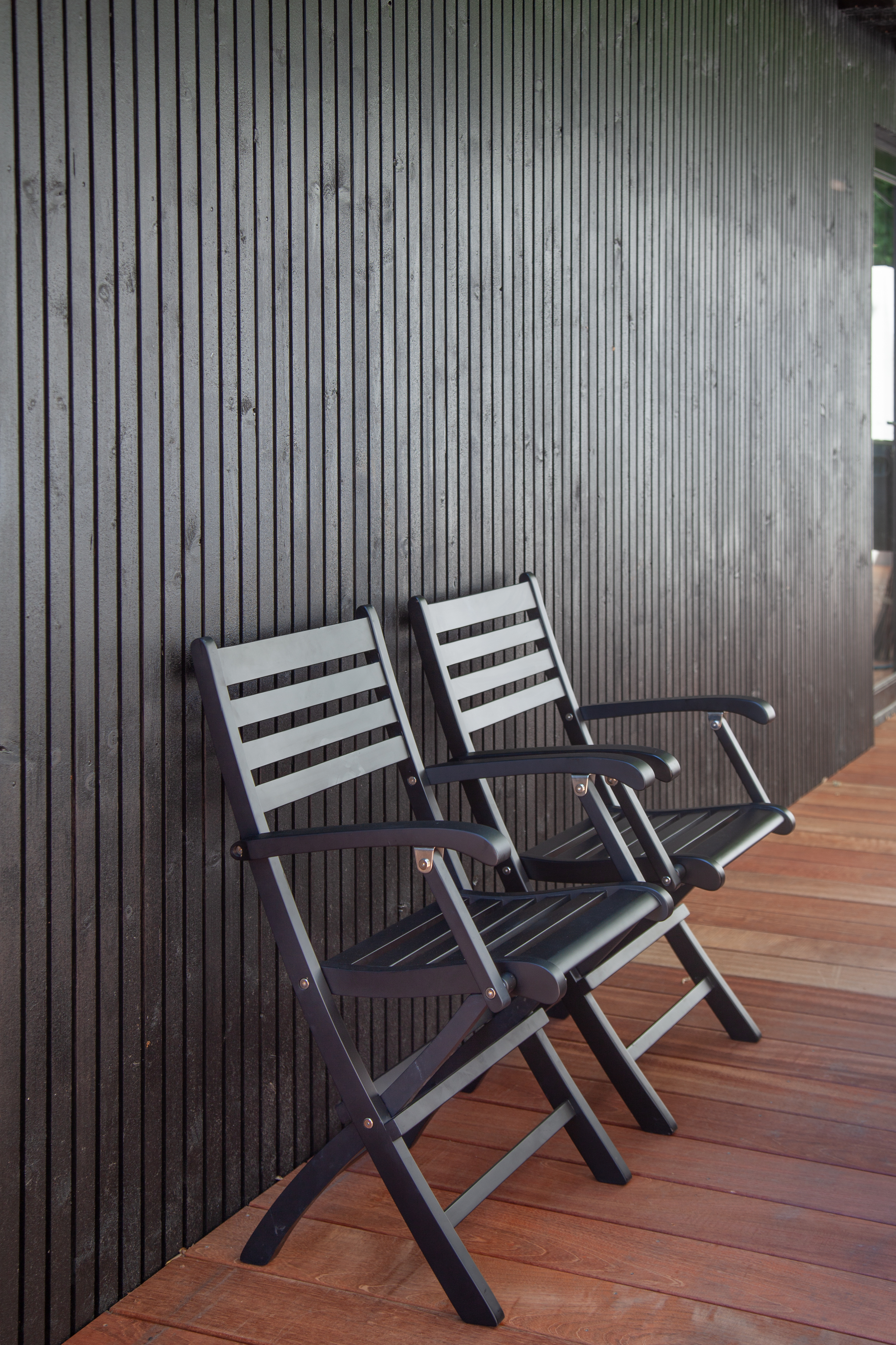 Cinas York Klappstuhl Schwarz Mahagoni