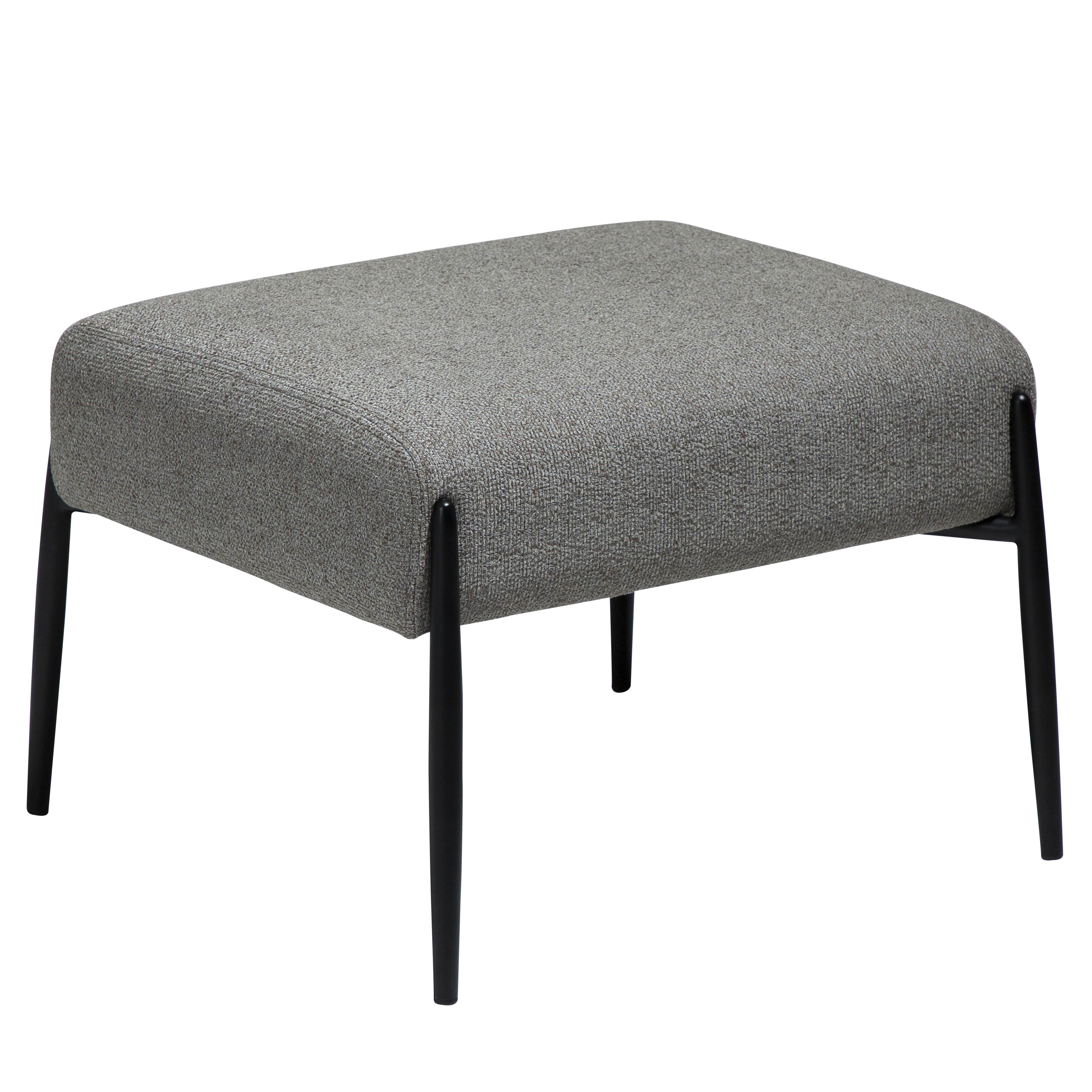 Dan Form - Glam Fotpall Bouclé Brown - Brun