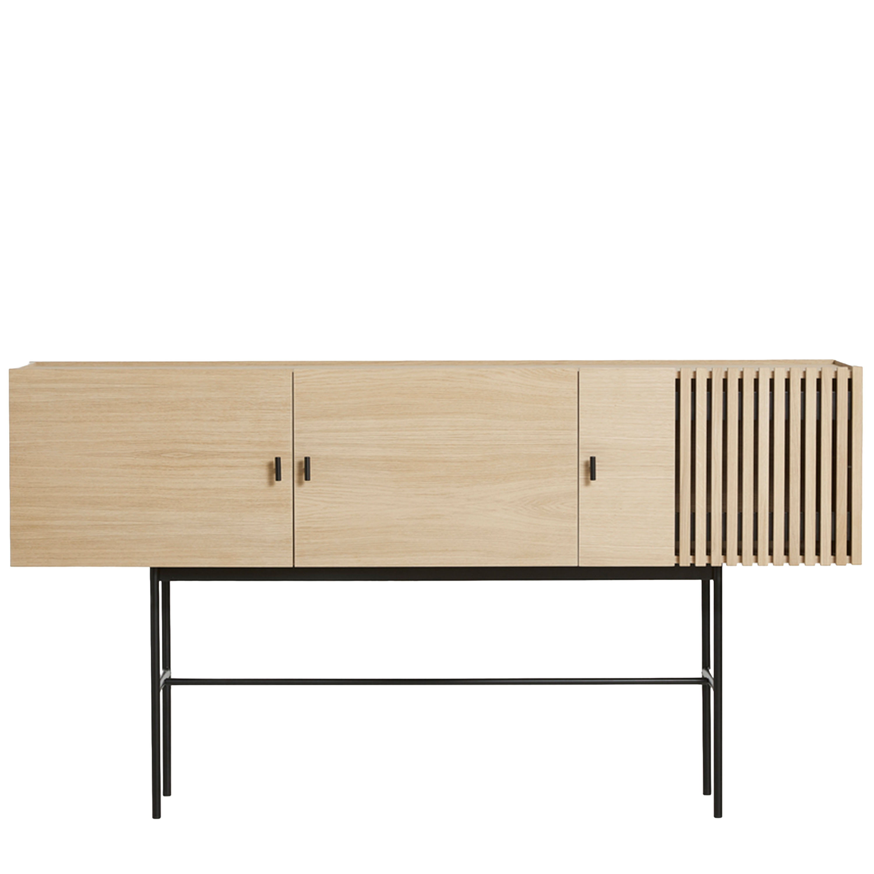 Array Sideboard Hvit Eik/Svart 180cm