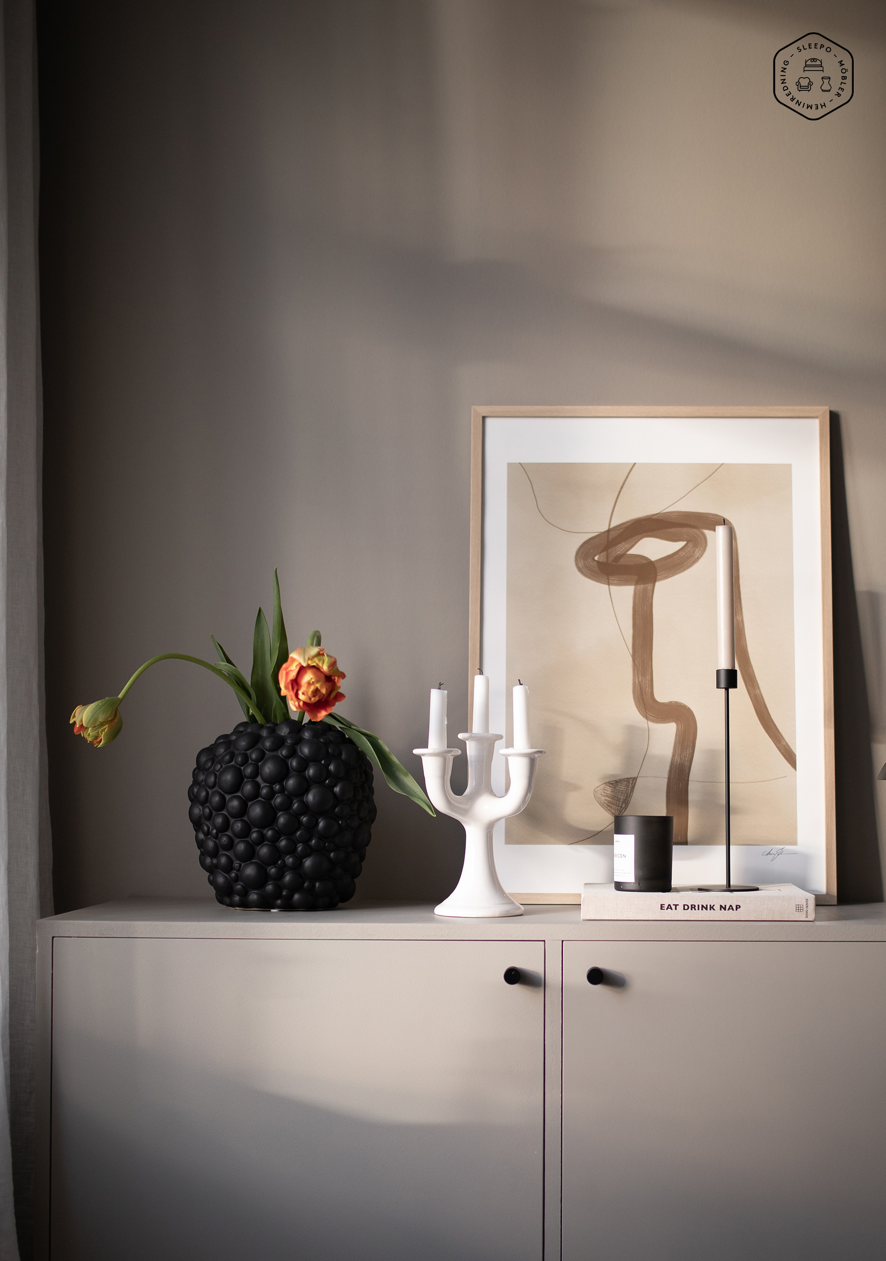 Cooee Design Ljusstake Black 29cm