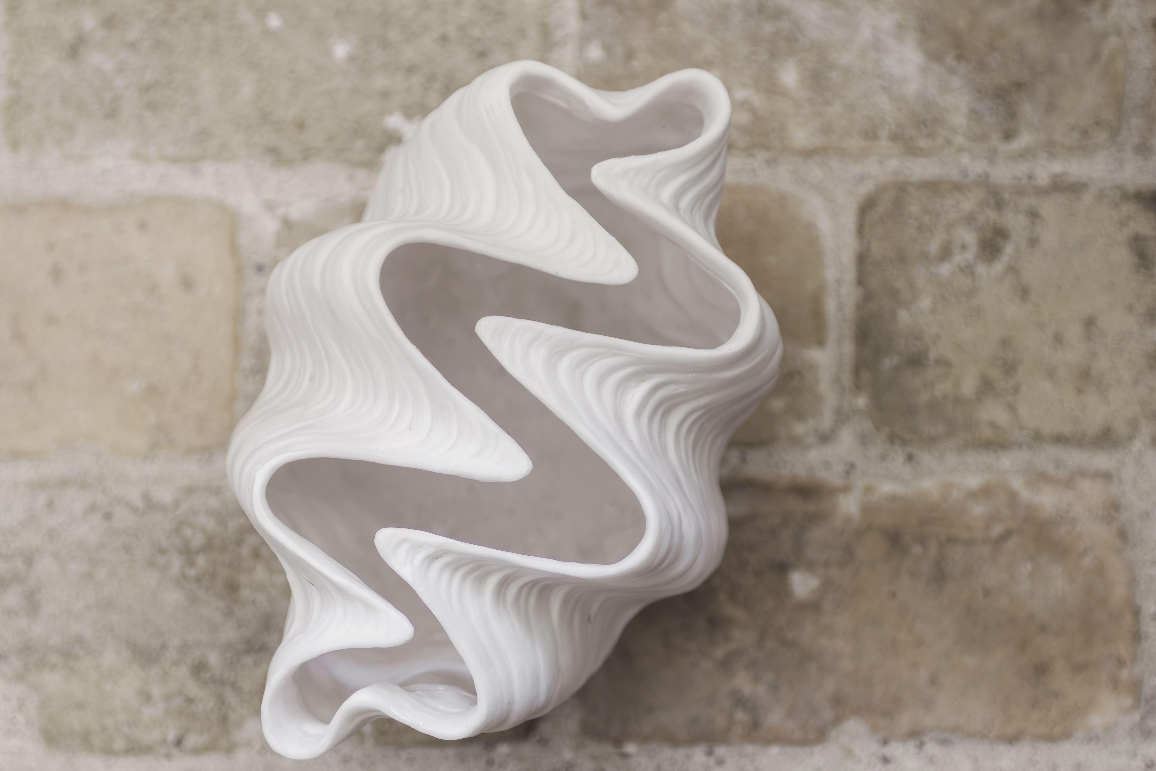 Mette Ditmer Shell Vase Offwhite Liten