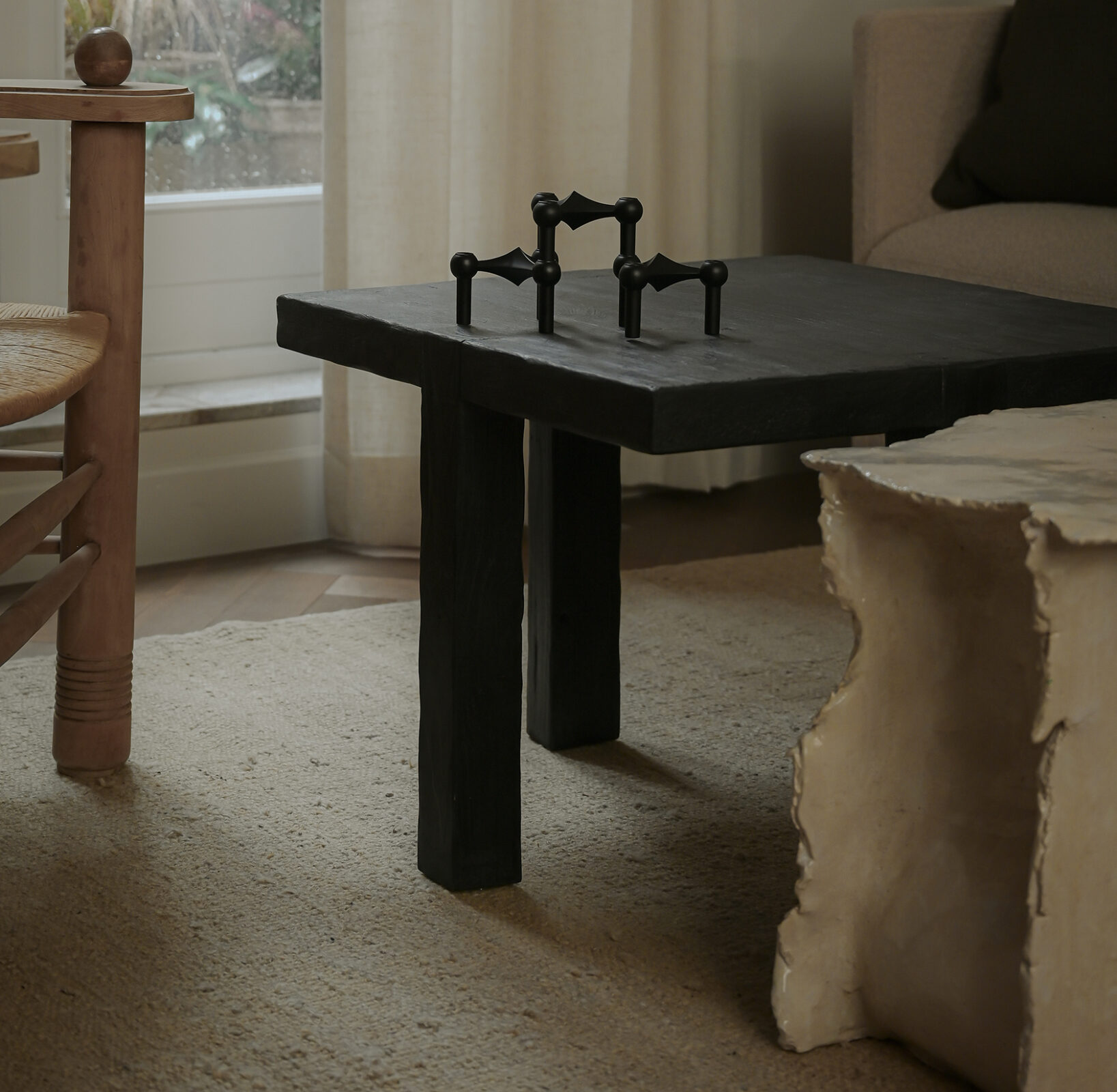 Stoff STOFF Nagel Ljusstake Black