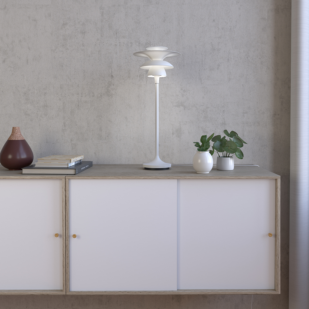 Belid Picasso Bordslampa Mattvit 46cm