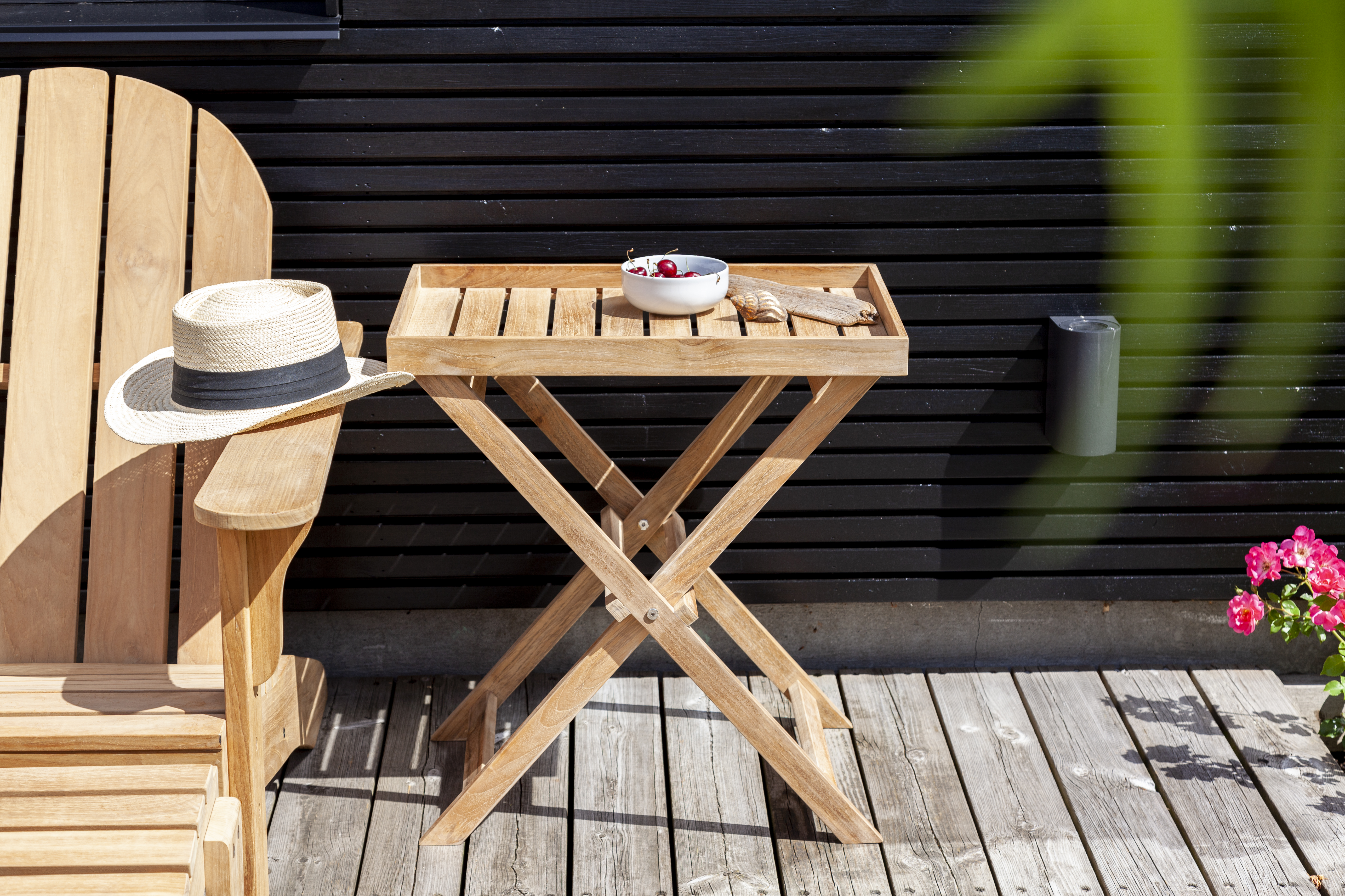 Cinas Tracy Tablett Balkontisch Teak