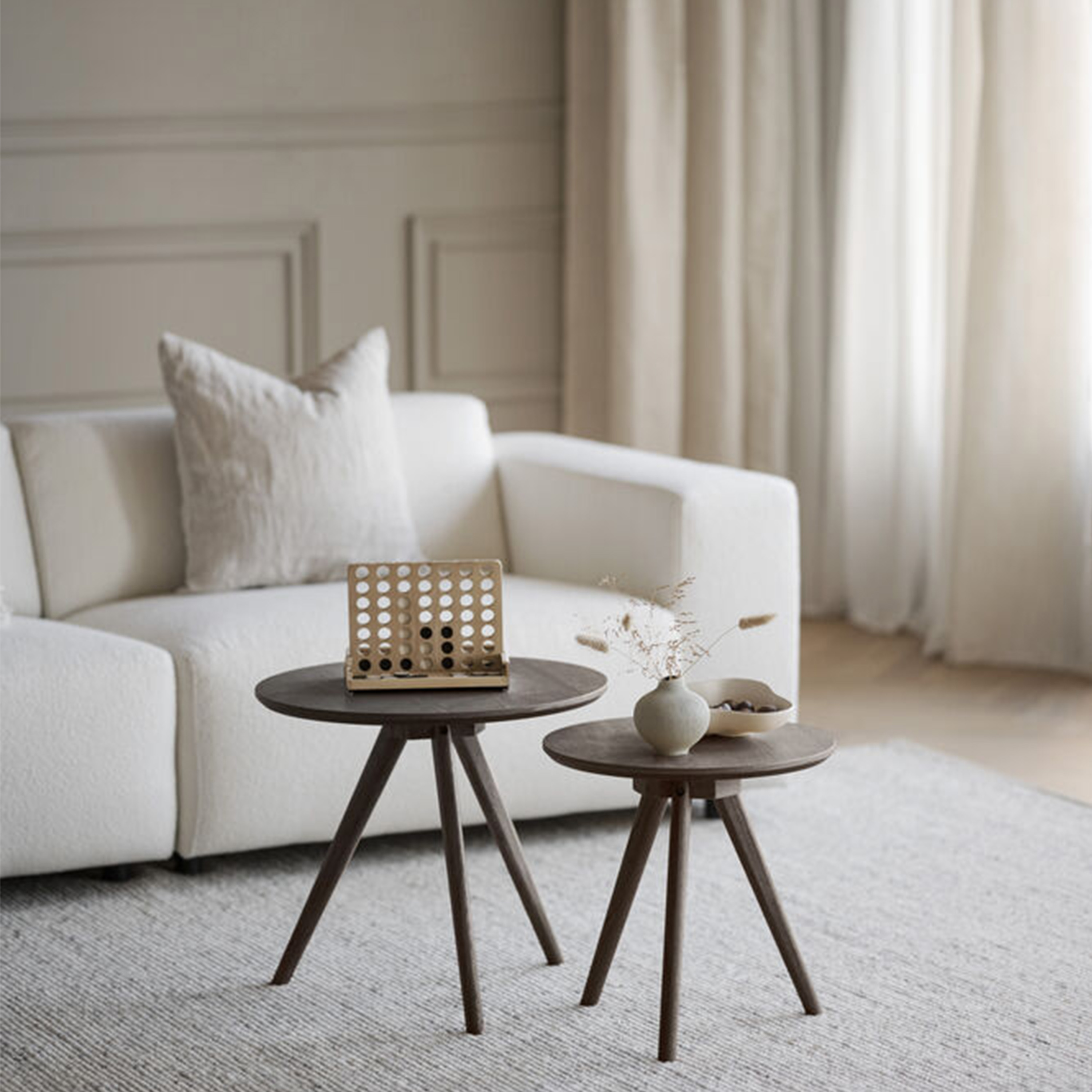 Rowico Home Yumi Beistelltisch Braun 2er-Pack