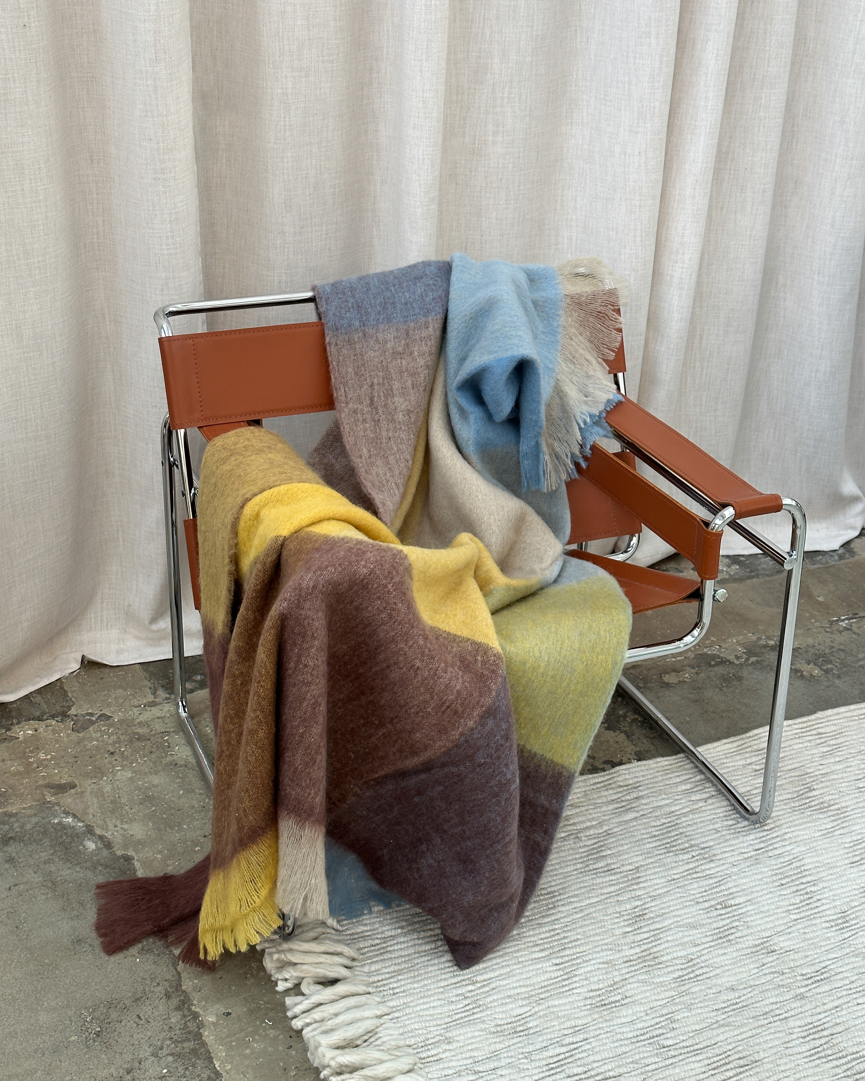 Tinted Lovstrand Ullpläd Braun/Multi 130x170