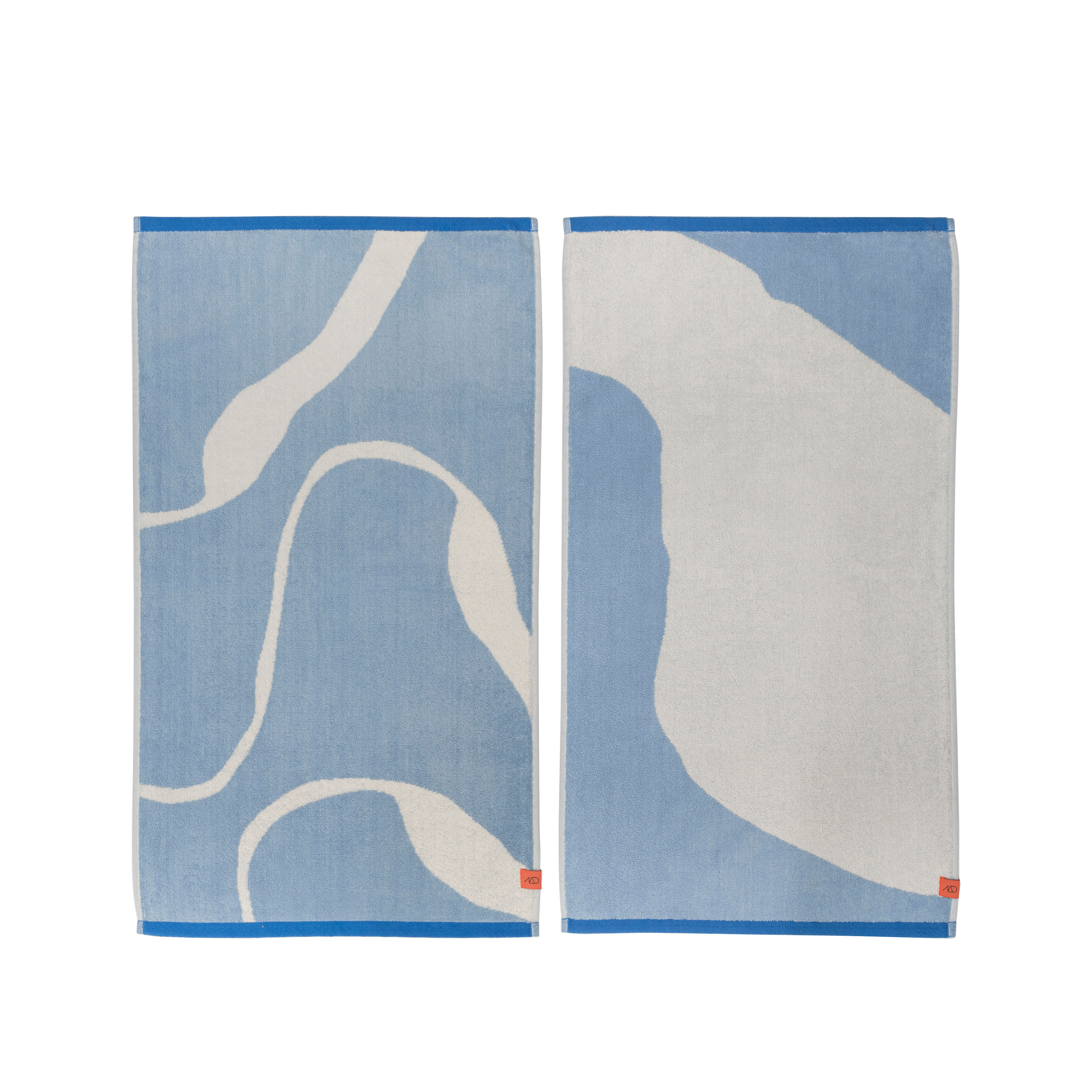 Nova Arte Handduk Light Blue/Off-White 40x55 2-pack