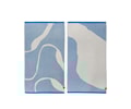 Nova Arte Handduk Light Blue/Off-White 40x55 2-pack
