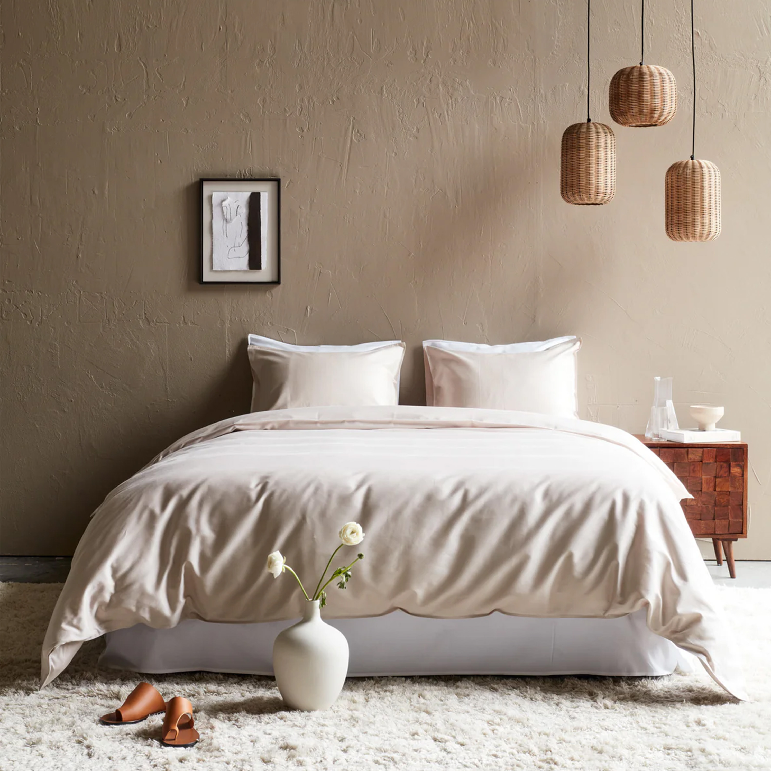 Read the Label Satin Örngott Sand 50x60 2-pack