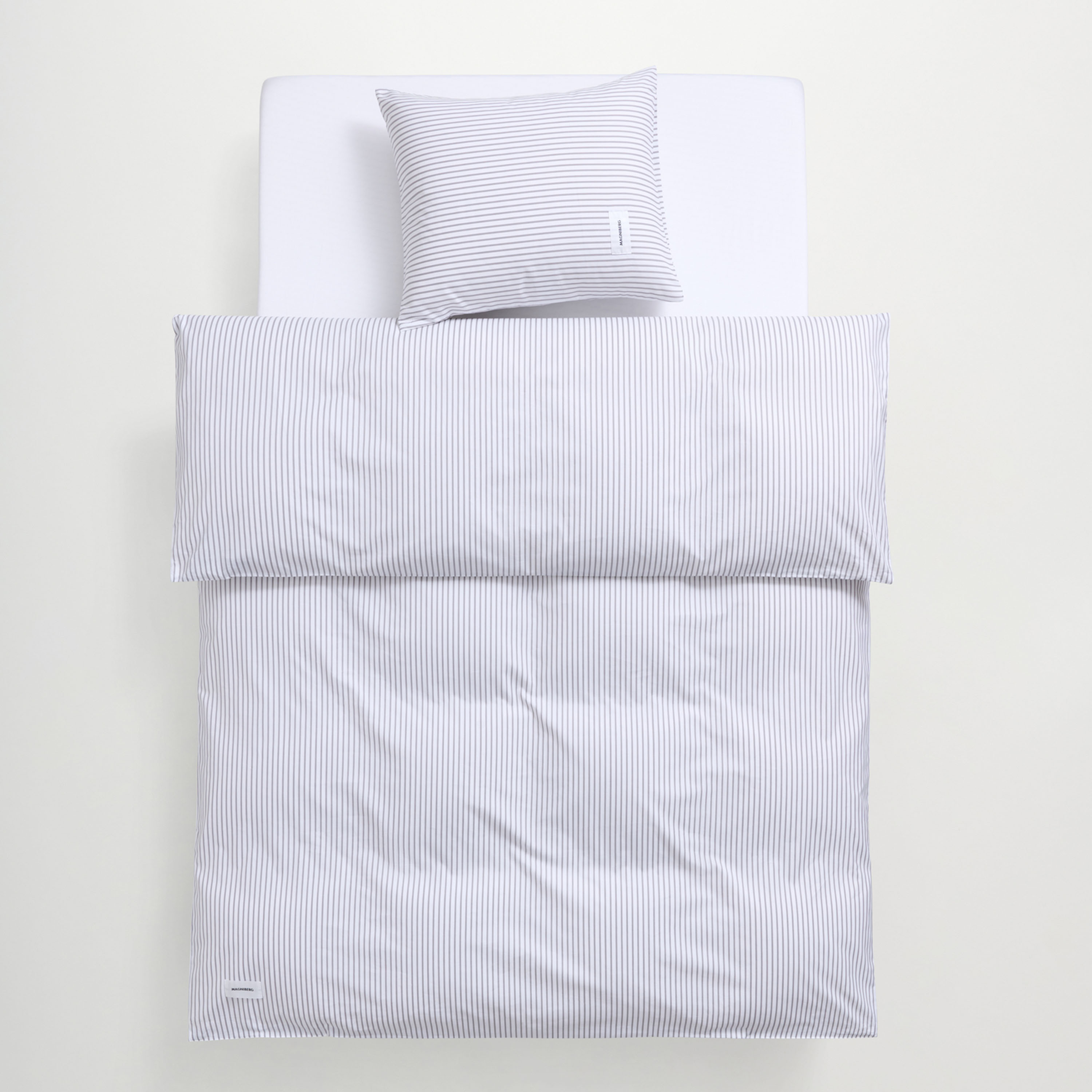 Wall Street Oxford Pussilakana Stripe Grey 150x210 cm