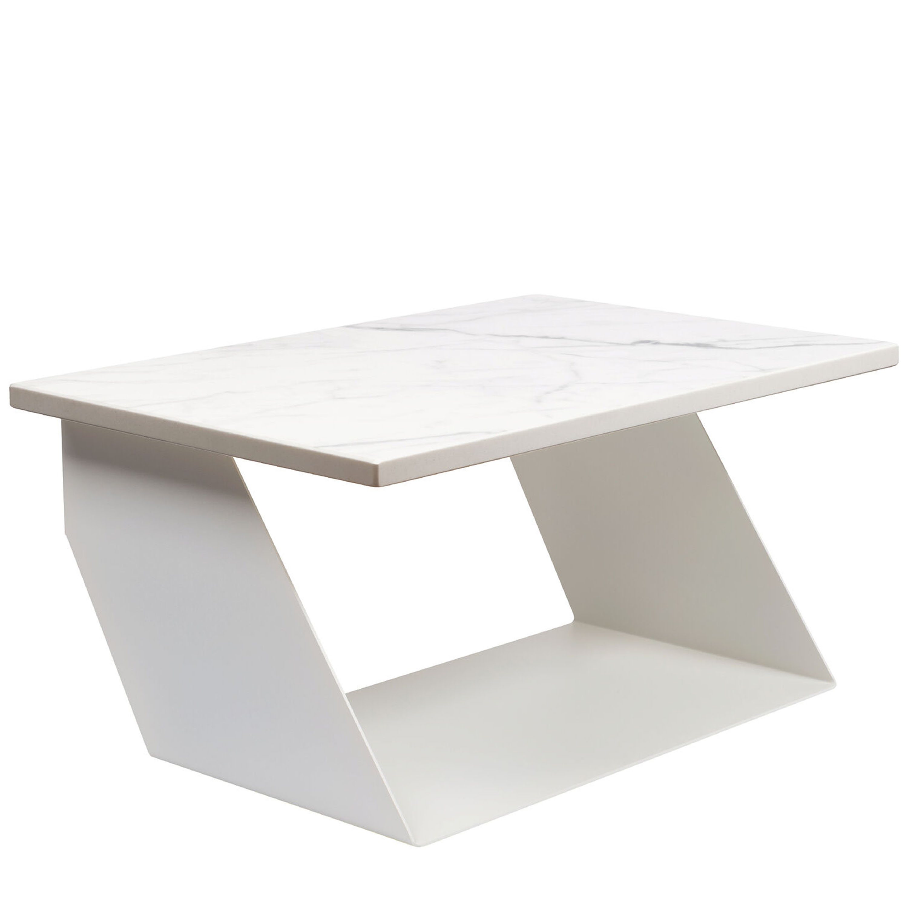 Edgy Edition Bedside Table White 18x37