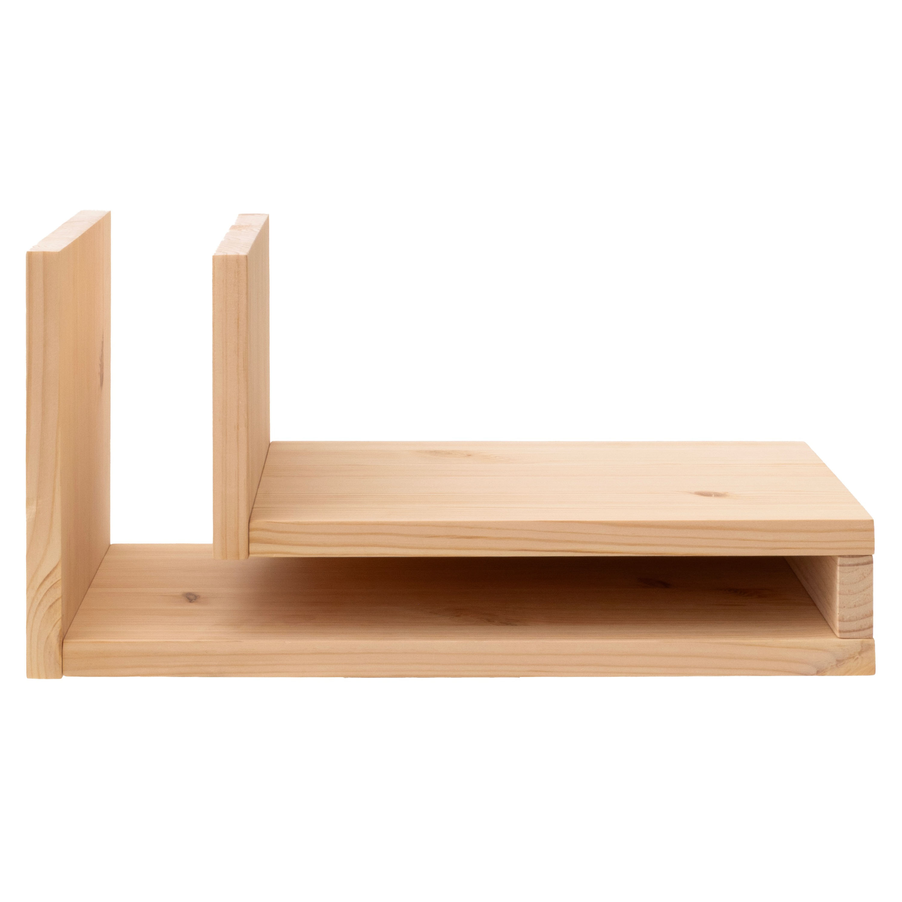 Maze F-Shelf Play Right Bedside Table Pine