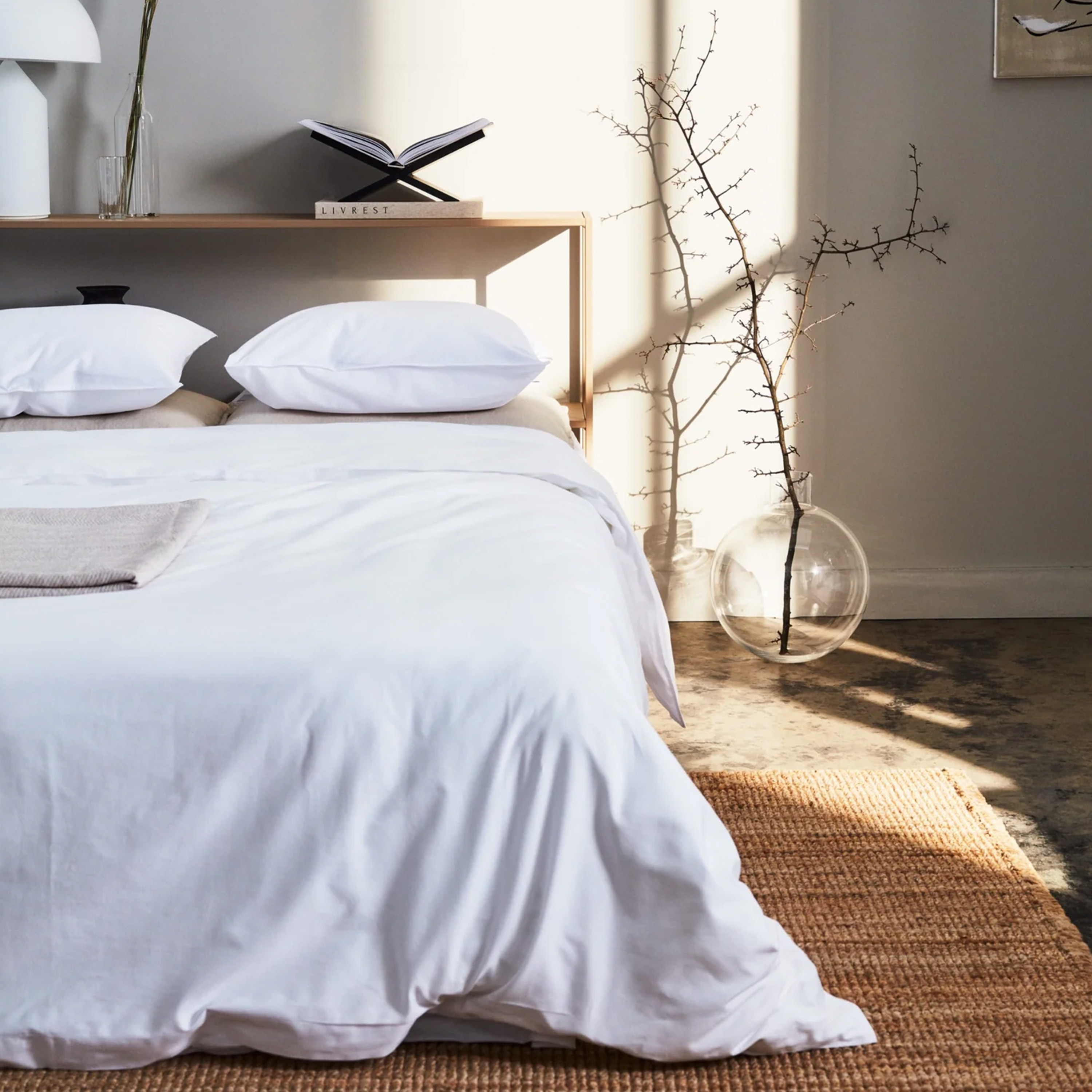 Read the Label Satin Underlakan White 240x260