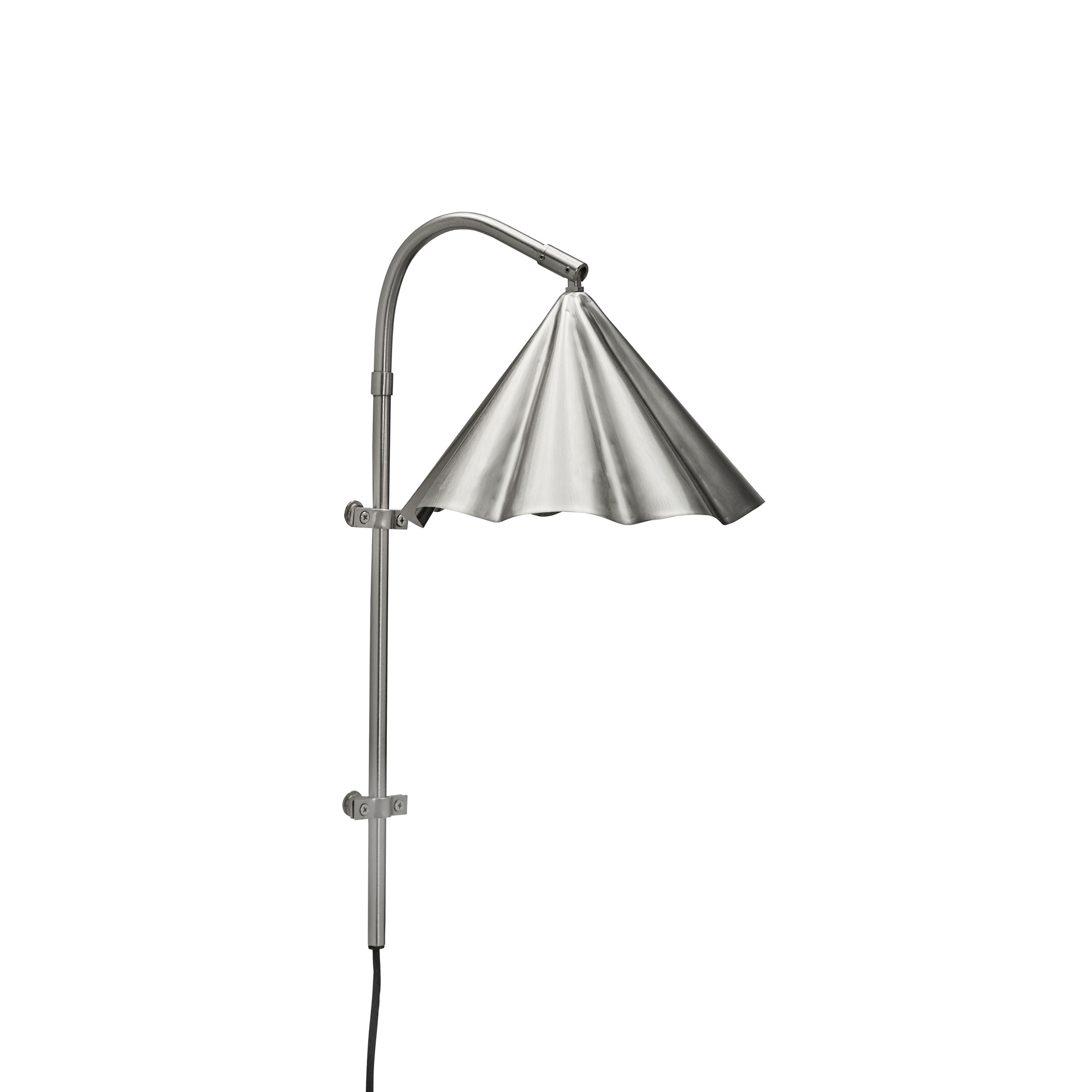 Flola Vägglampa Brushed Silver Finish Ø25