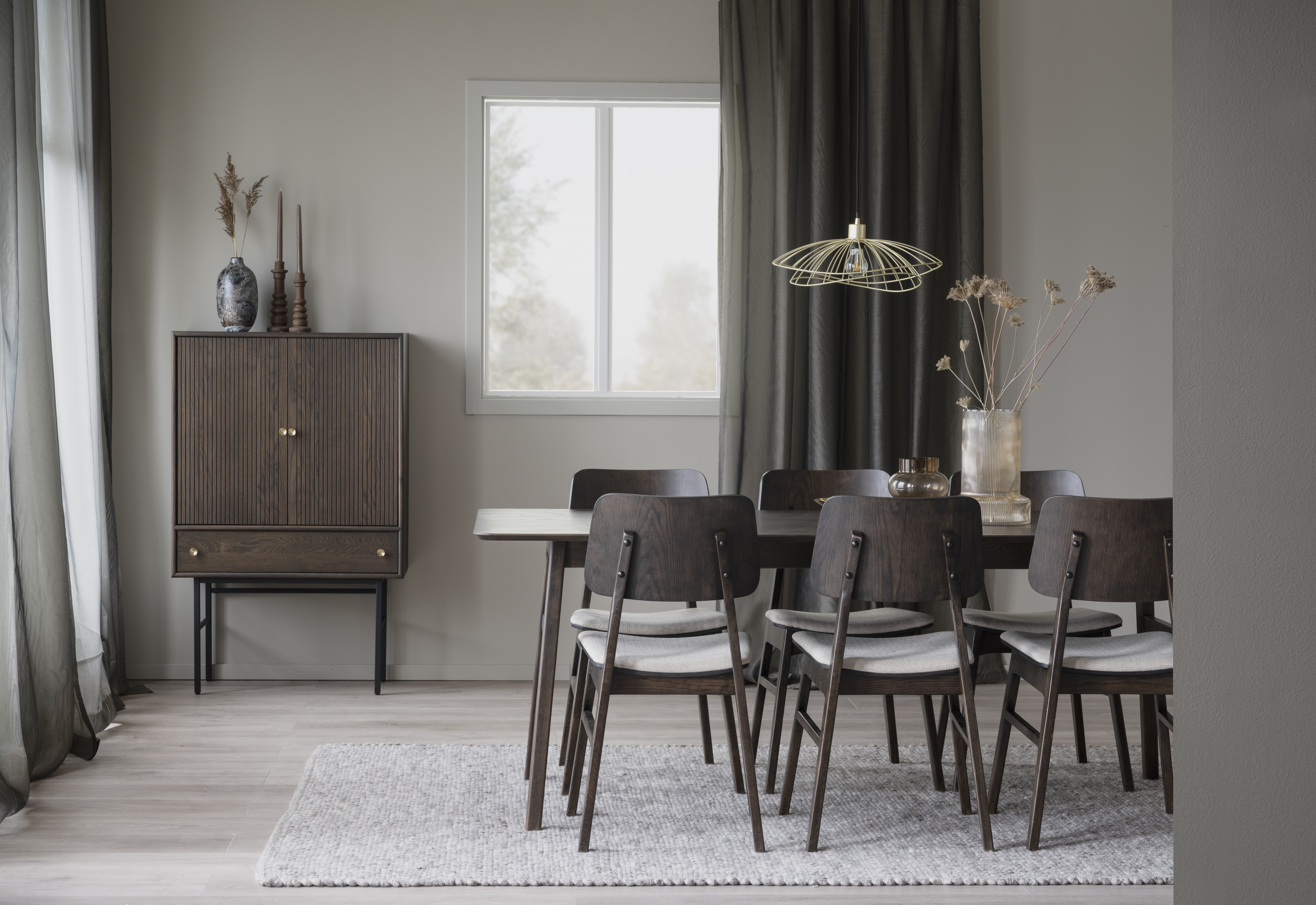 Rowico Home Nagano Matstol Brun/Beige