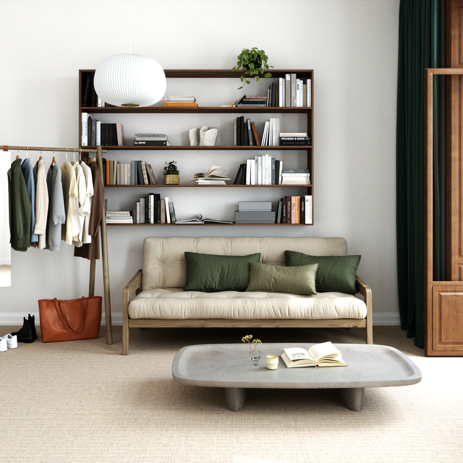 Karup Design Grab Schlafsofa Braun/Beige 204cm