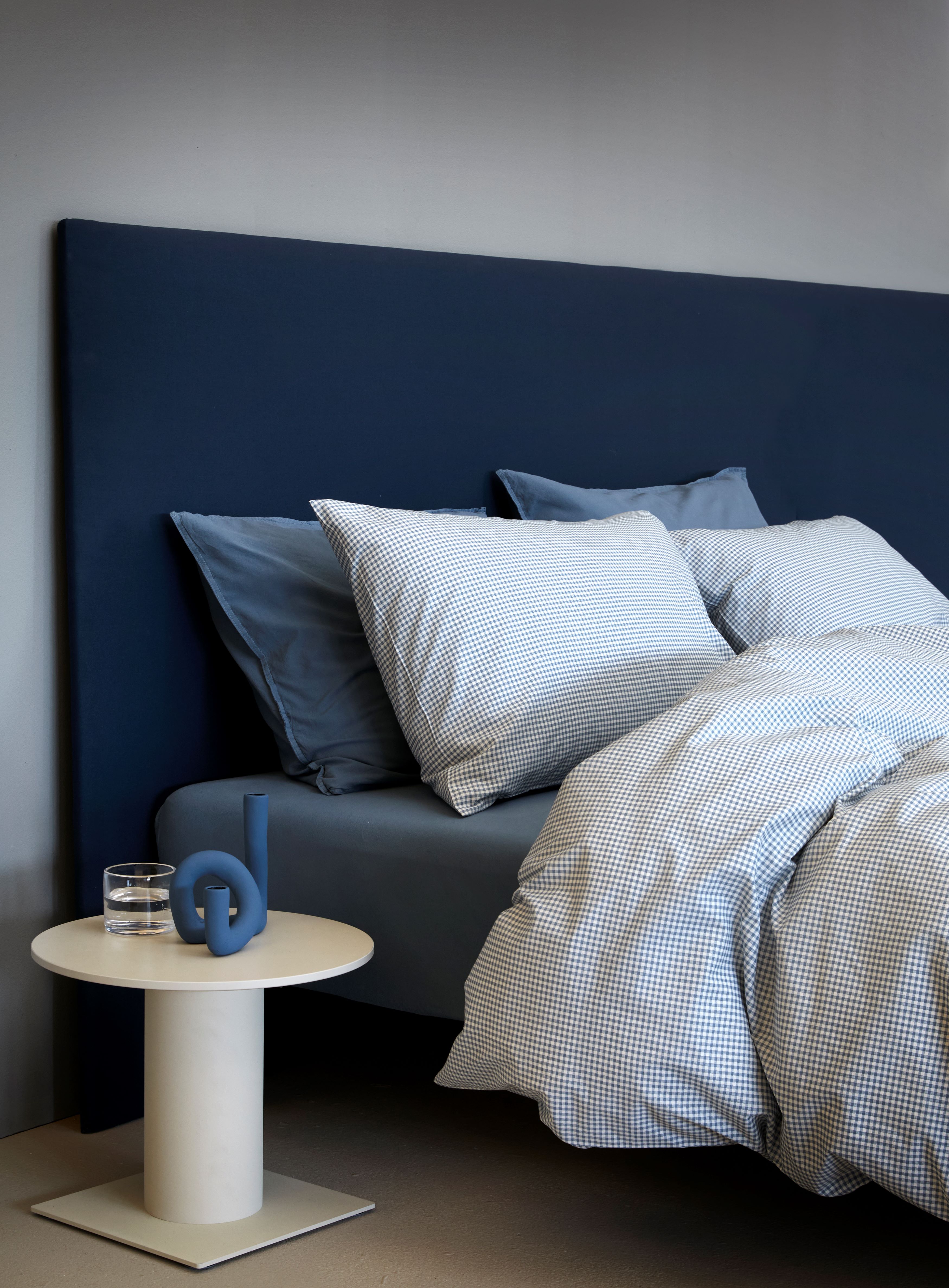 Høie Frans 2-osainen pussilakanasetti sininen