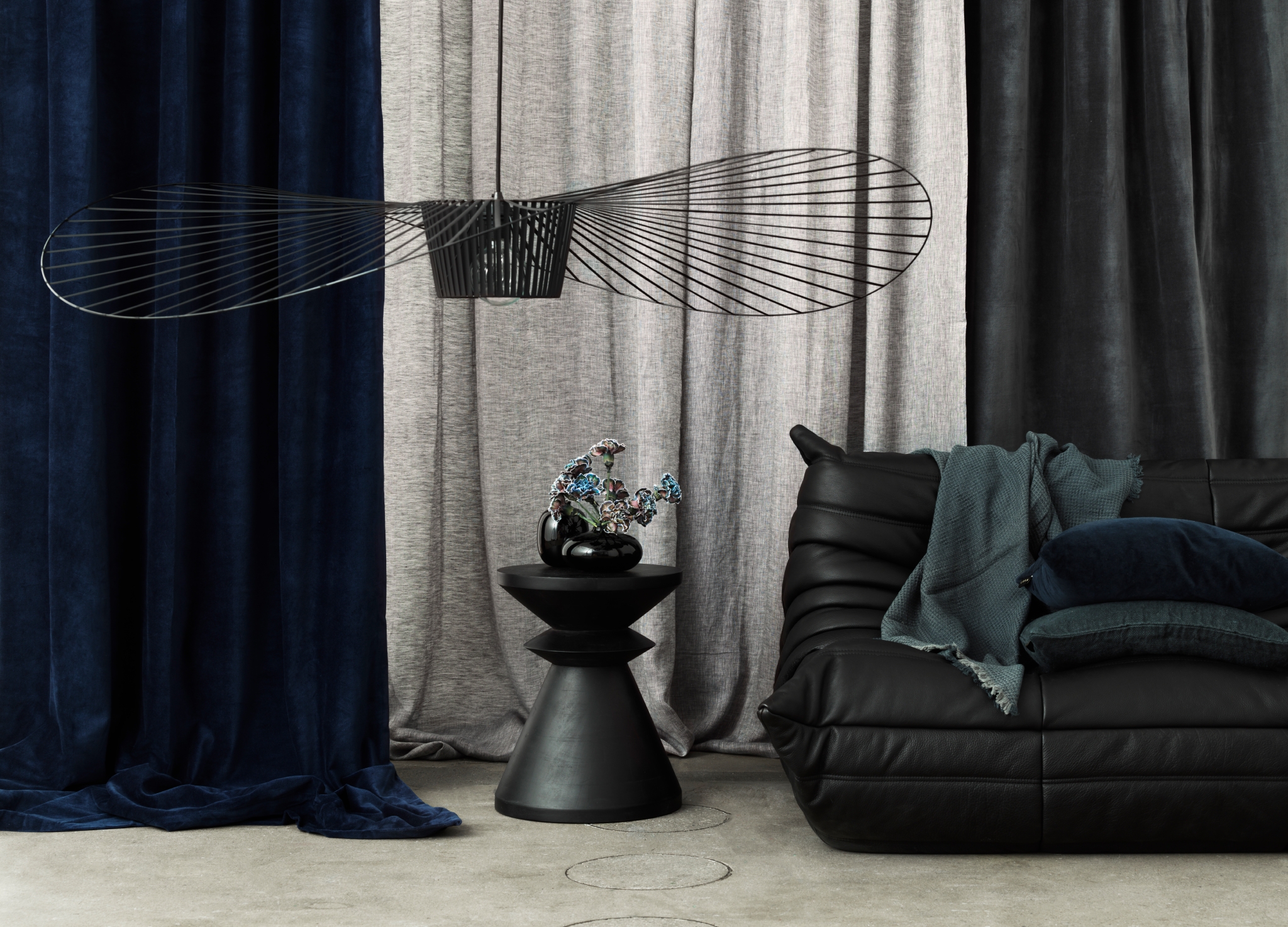 Linum Intermezzo Verhonpituus Pellava Tumma Hiilenharmaa 290cm