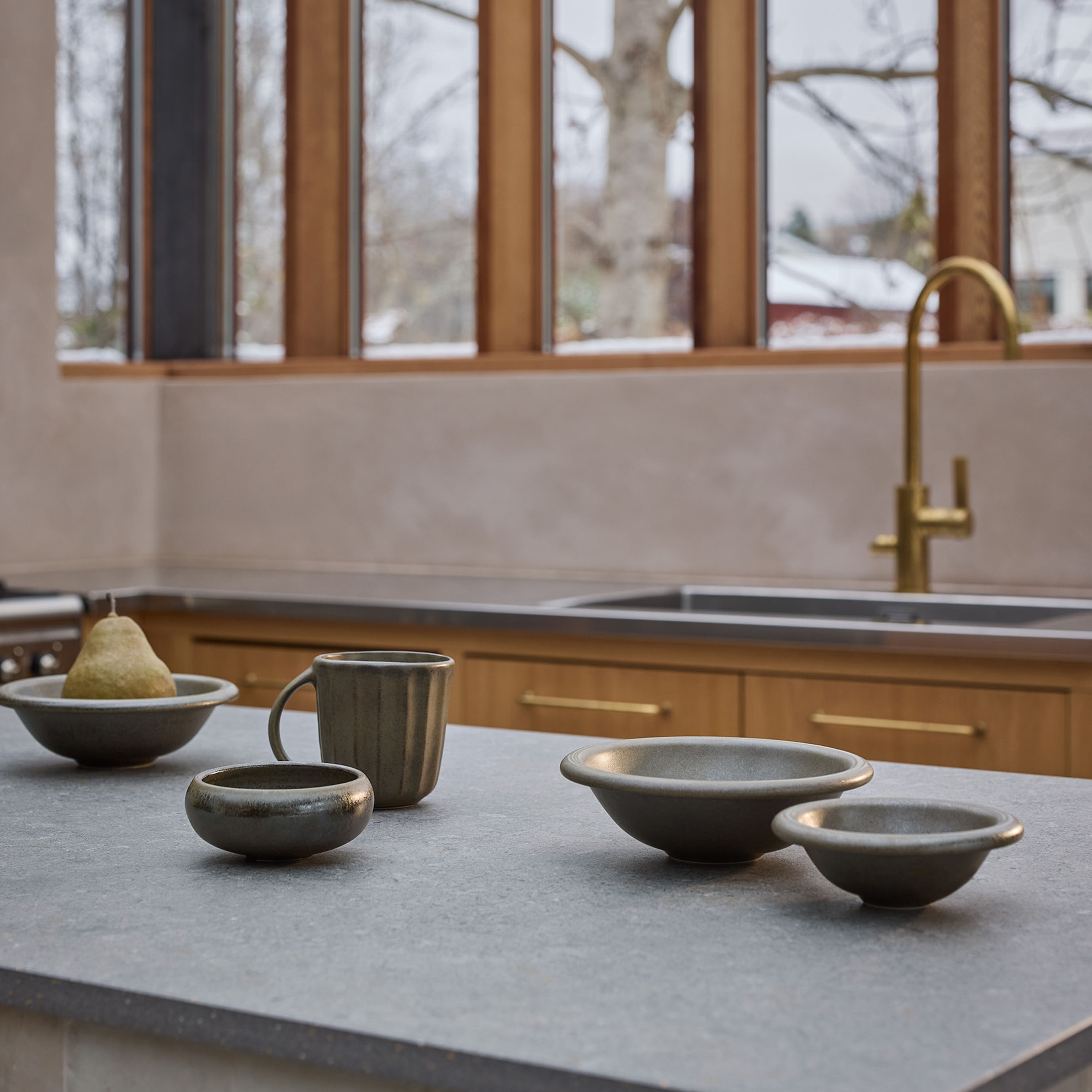 Tell me more Elba Skål Globe Green Brown Xsmall 2-pakning