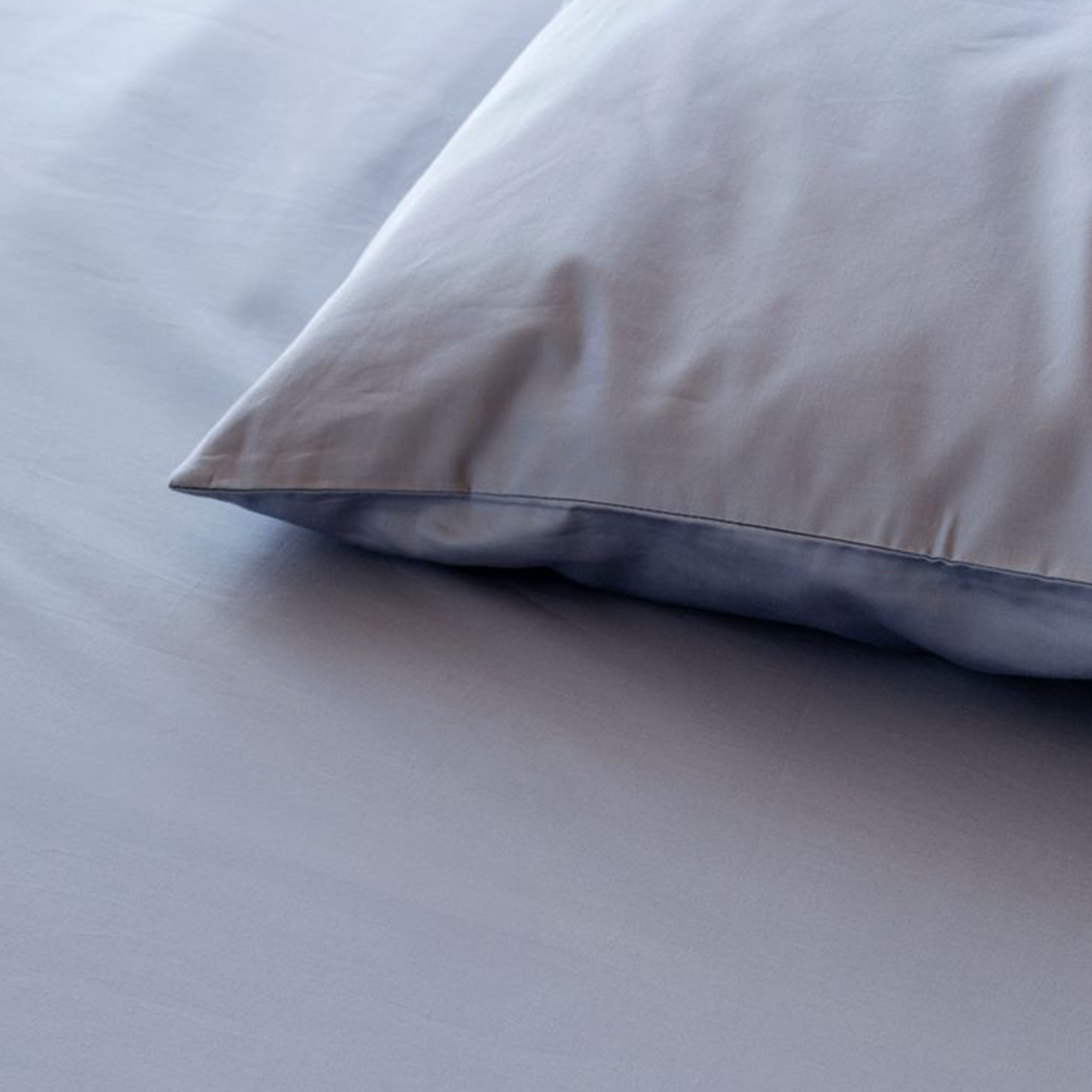 Høie Elegance 2-del Påslakanset Satin Zenblå