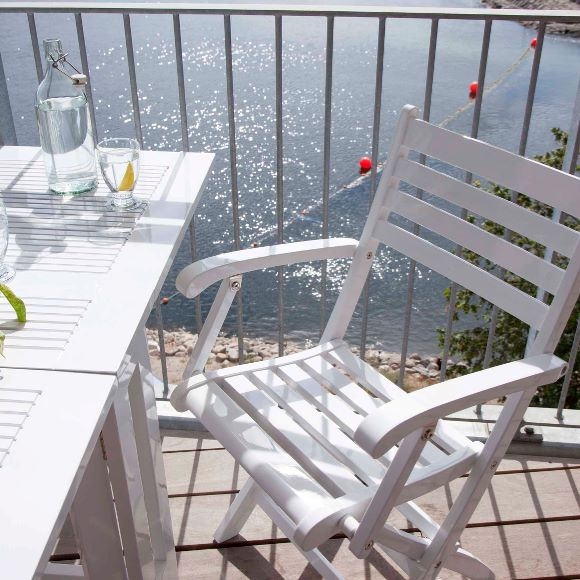 Cinas York Fällstol Vit