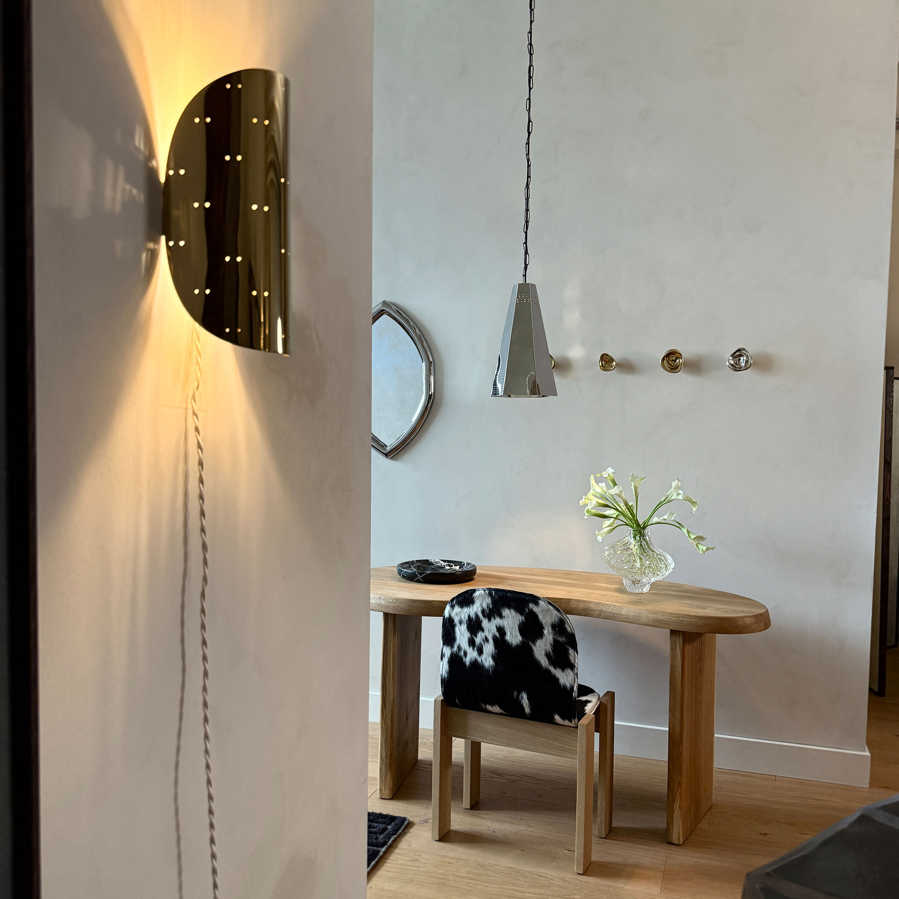 Hein Studio Giselle Seinävalaisin Messinki