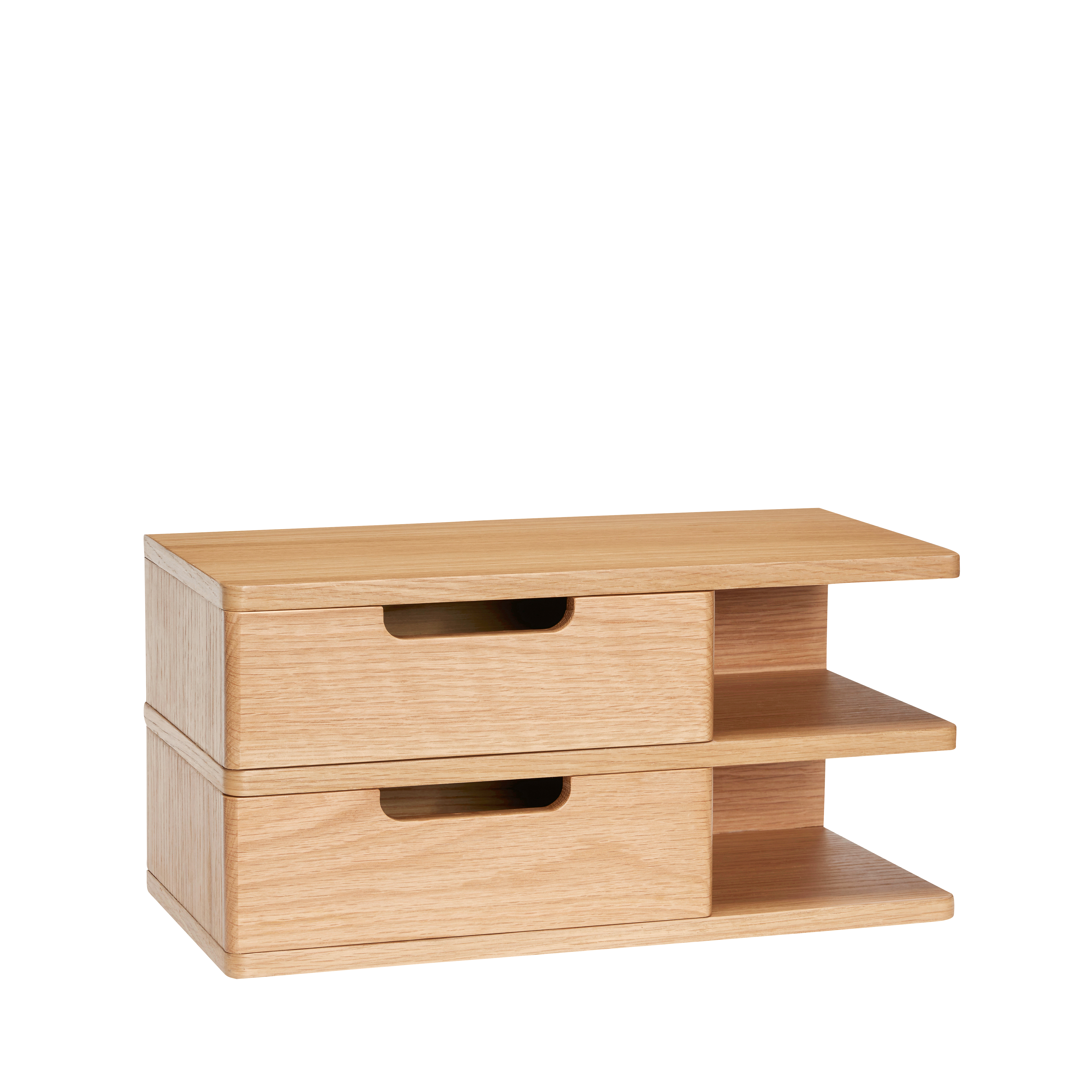 Hübsch - Open Wandmontierter Nachttisch Natural - Holz