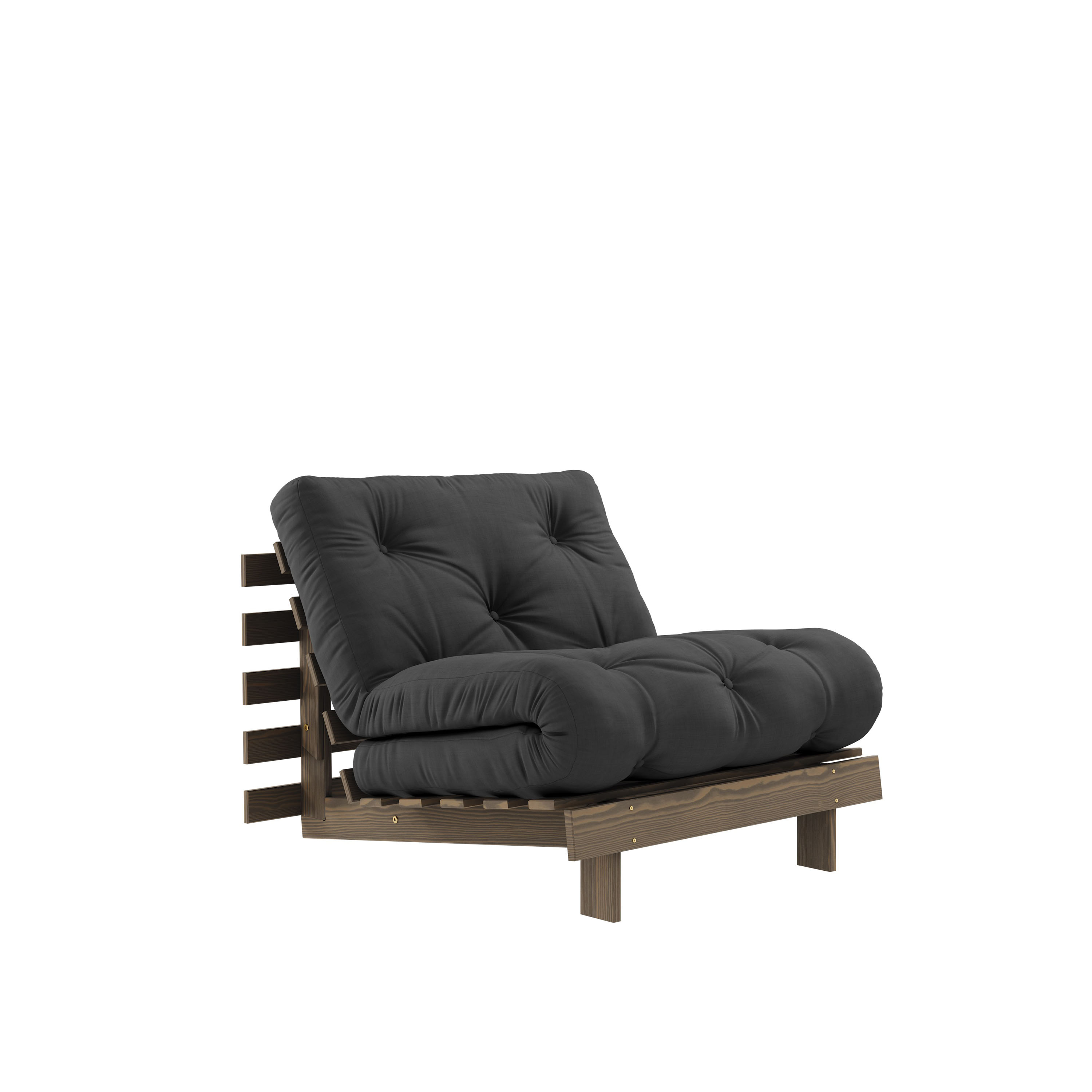 Roots  Seng Lenestol Brun/Dark Grey 90cm