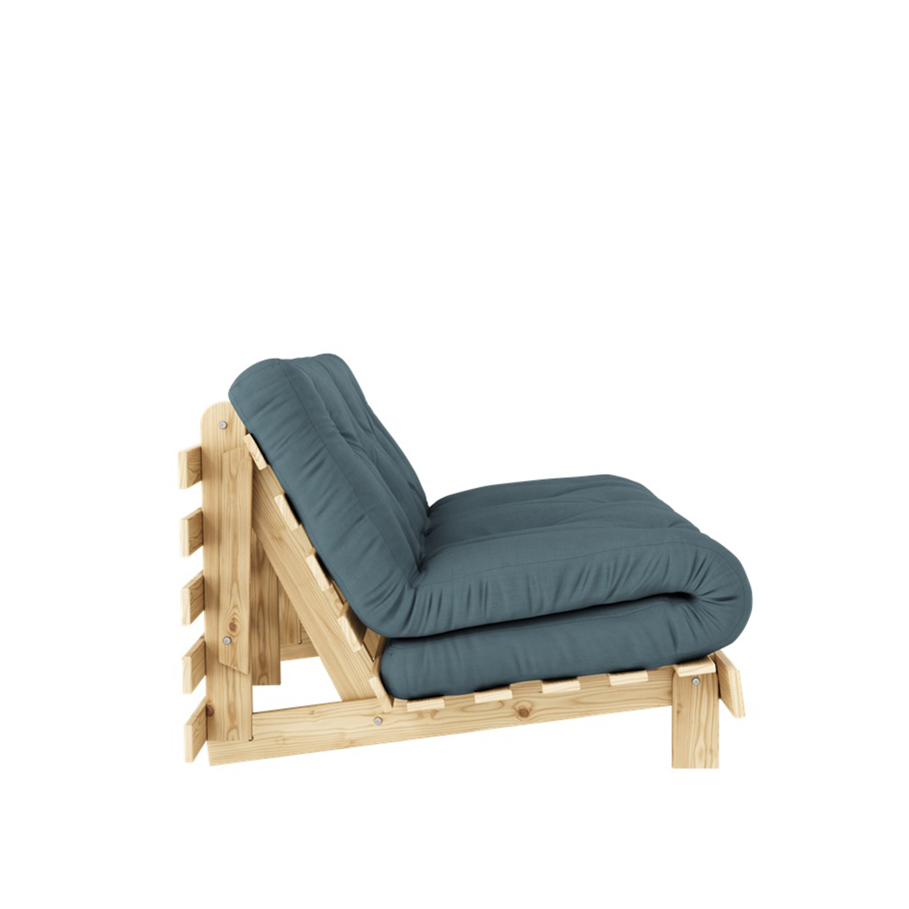 Karup Design Roots Schlafsofa Natur/Petrolblau 160cm