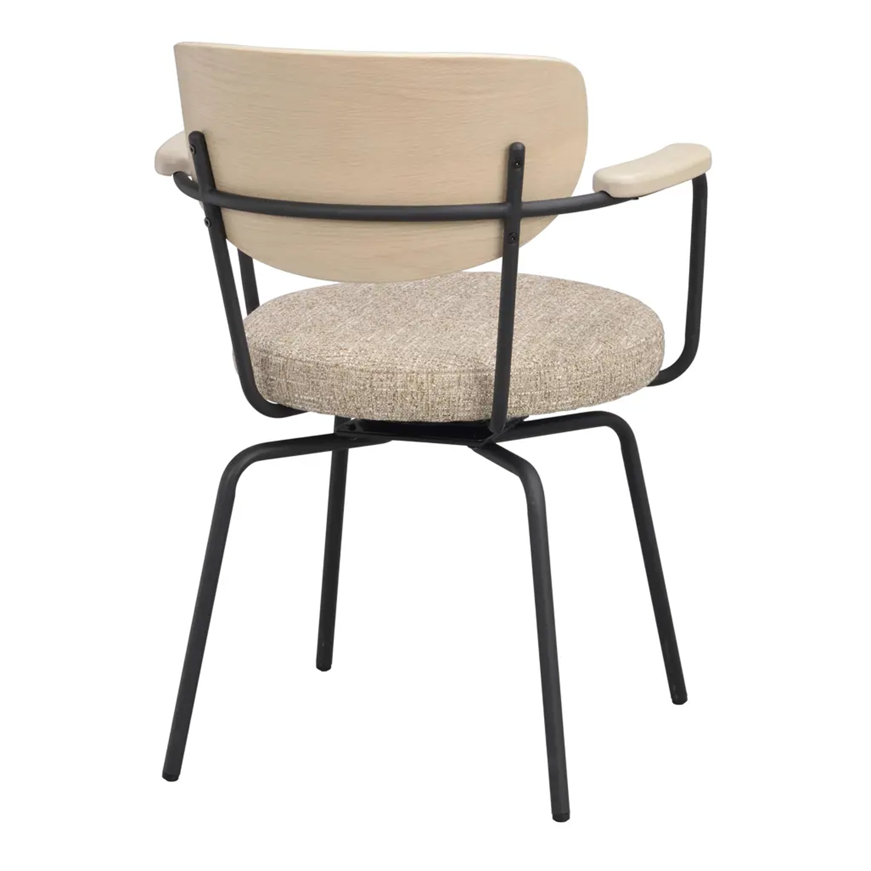 Rowico Home Merrick Snurr Karmstol Ek/Svart