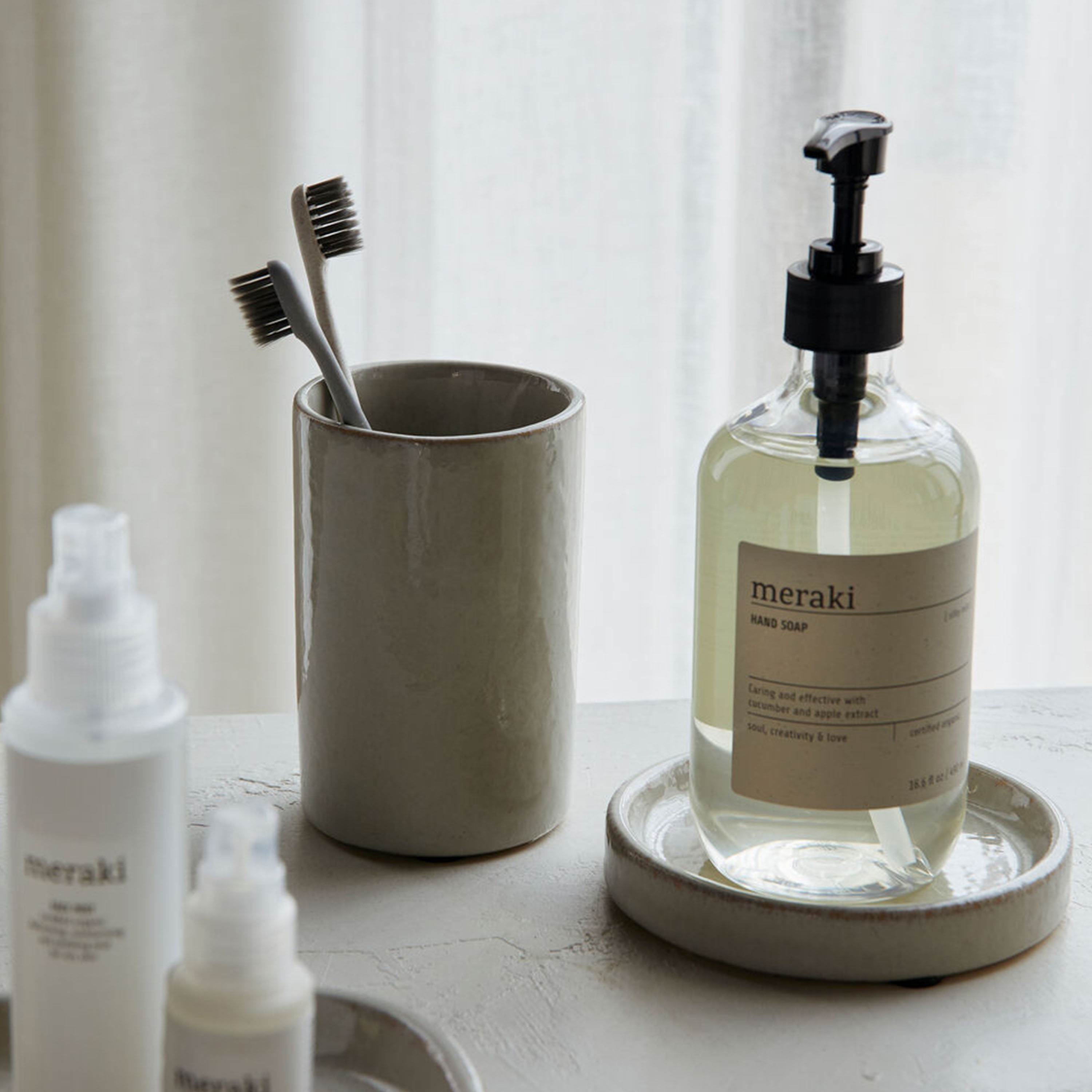 Meraki Datura Förvaring Shellish grey 12cm