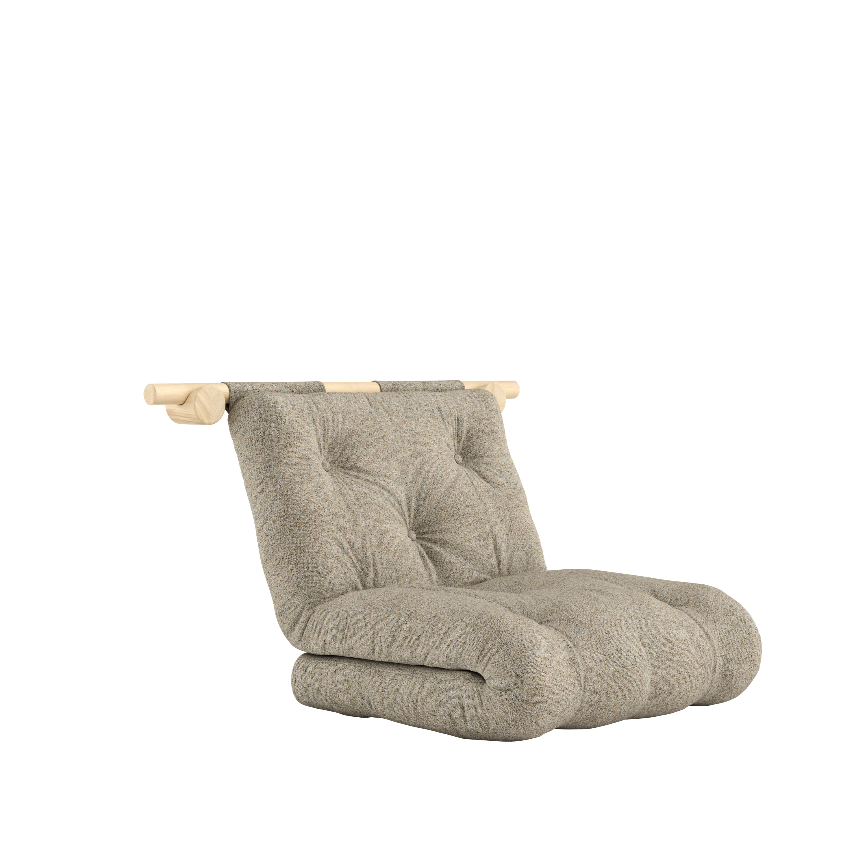 Karup Design Hooked Bäddfotölj Raw Warm Sand 75x200
