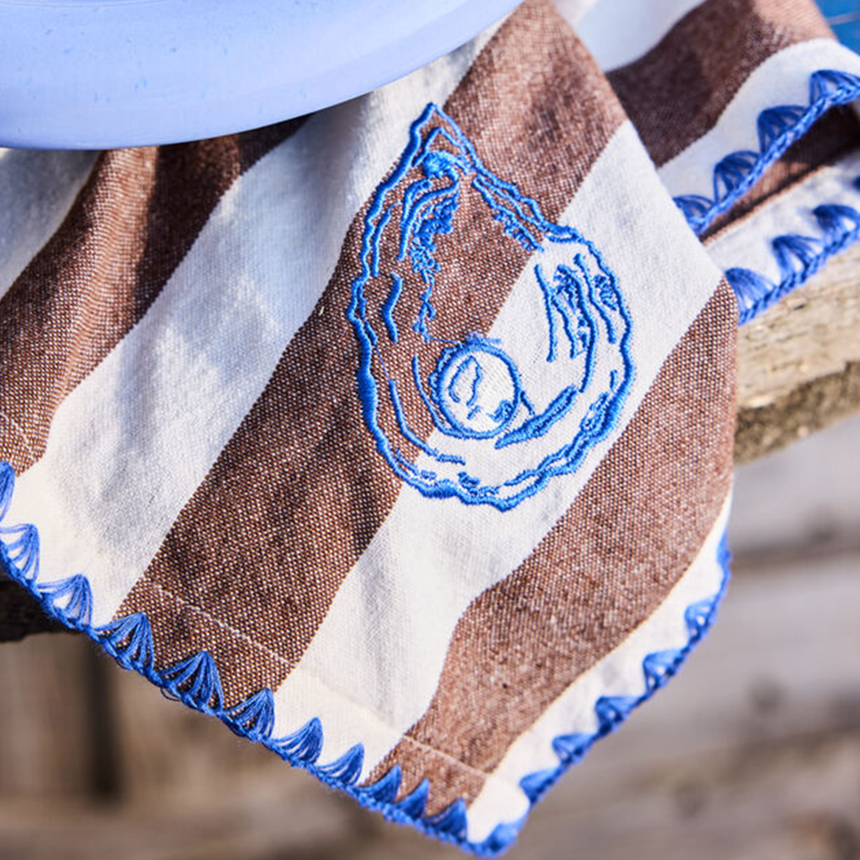 Byon Bubba Kökshandduk Oyster 50x70 2-pack