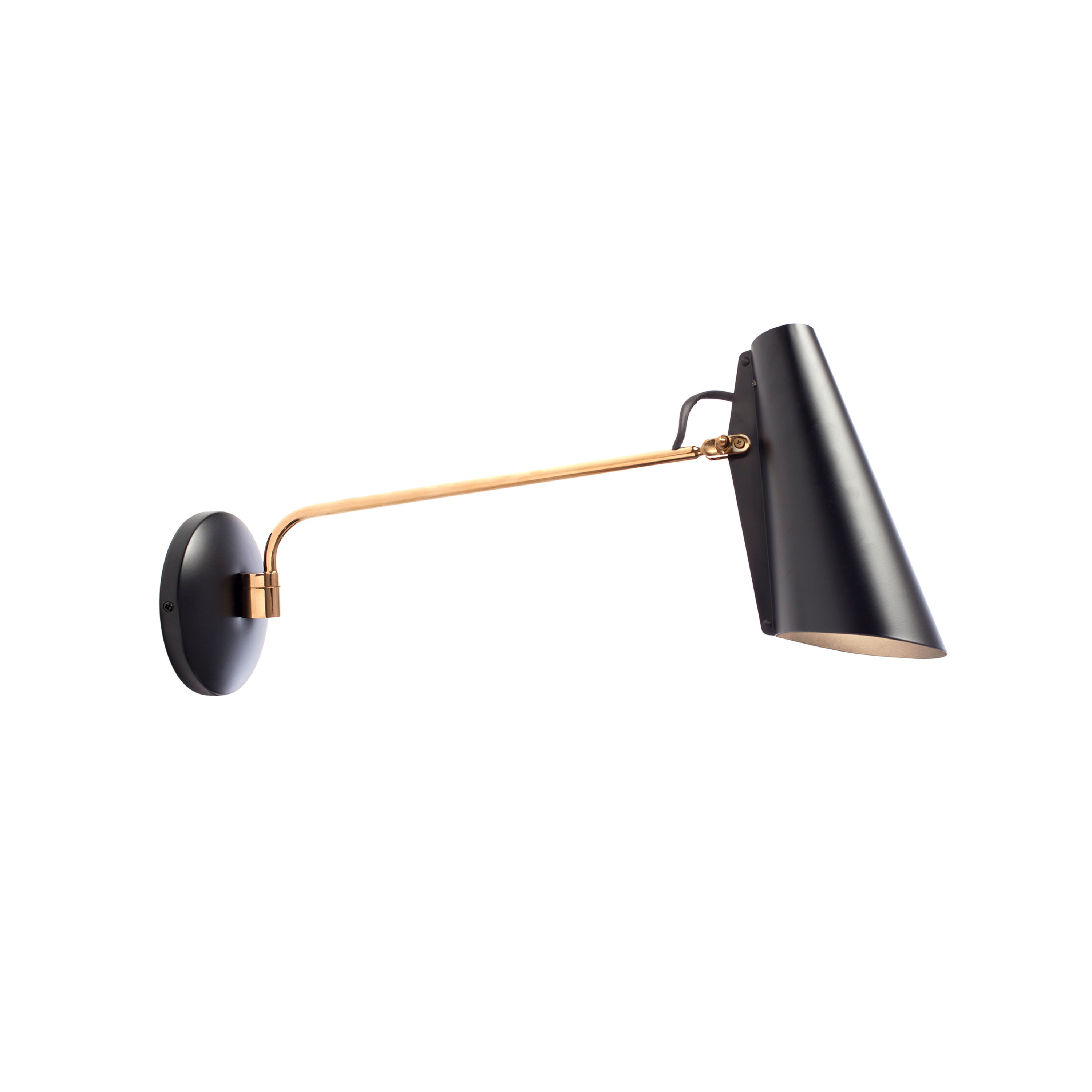 Northern - Birdy Swing Wandleuchte Black/Brass - Schwarz - Wandleuchten