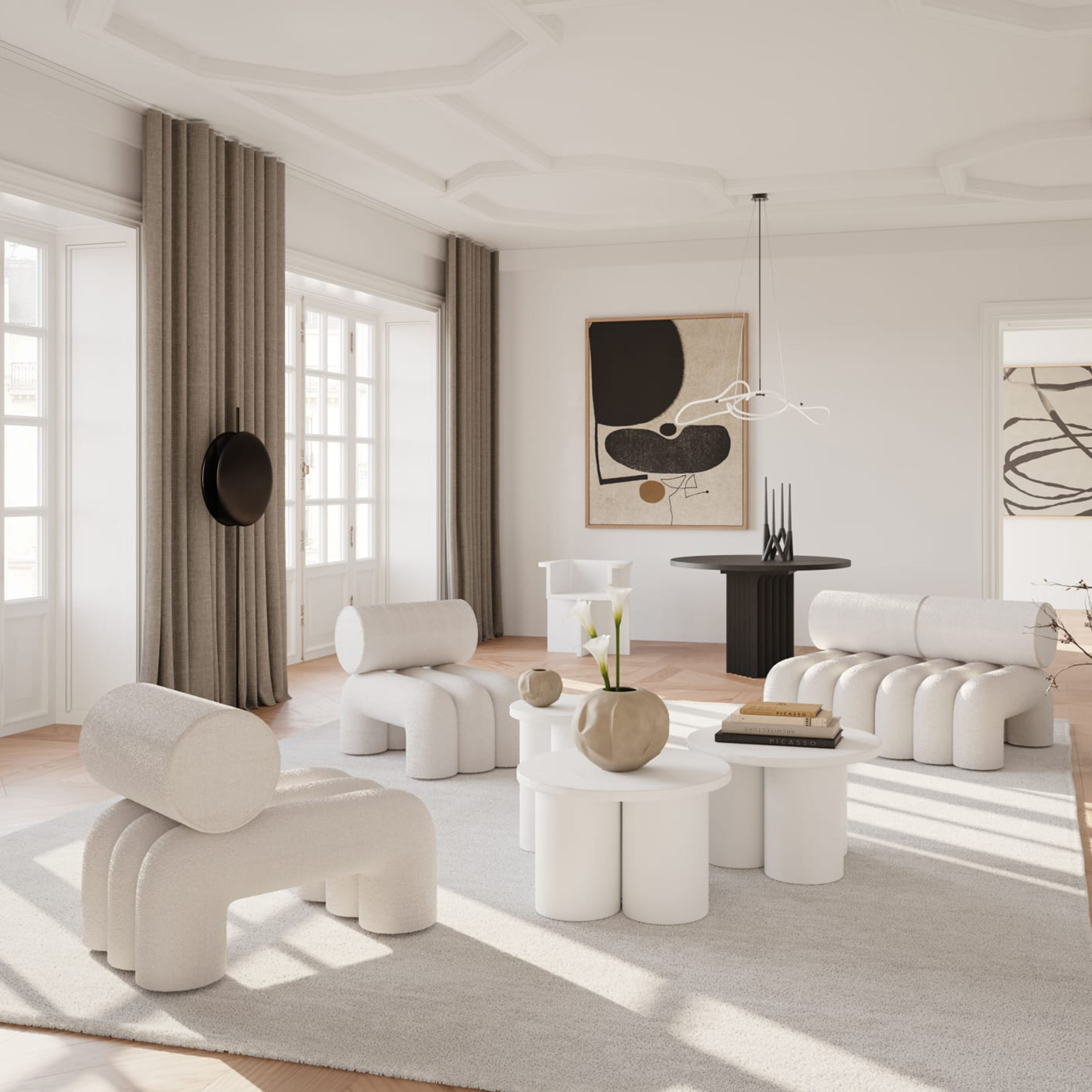 101 Copenhagen Foku Loungestol Off White