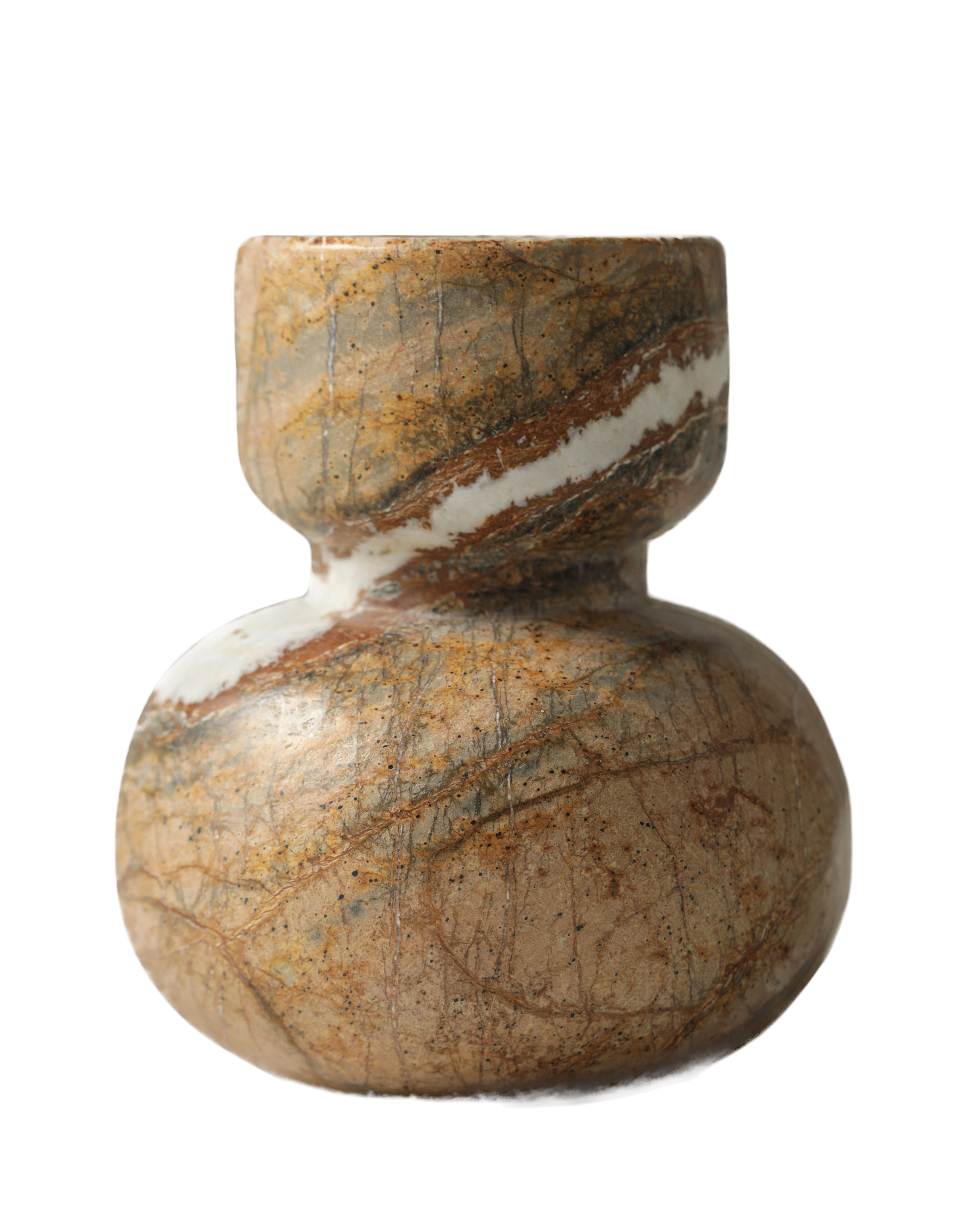 Asker Stone Ljusstake Red 10cm