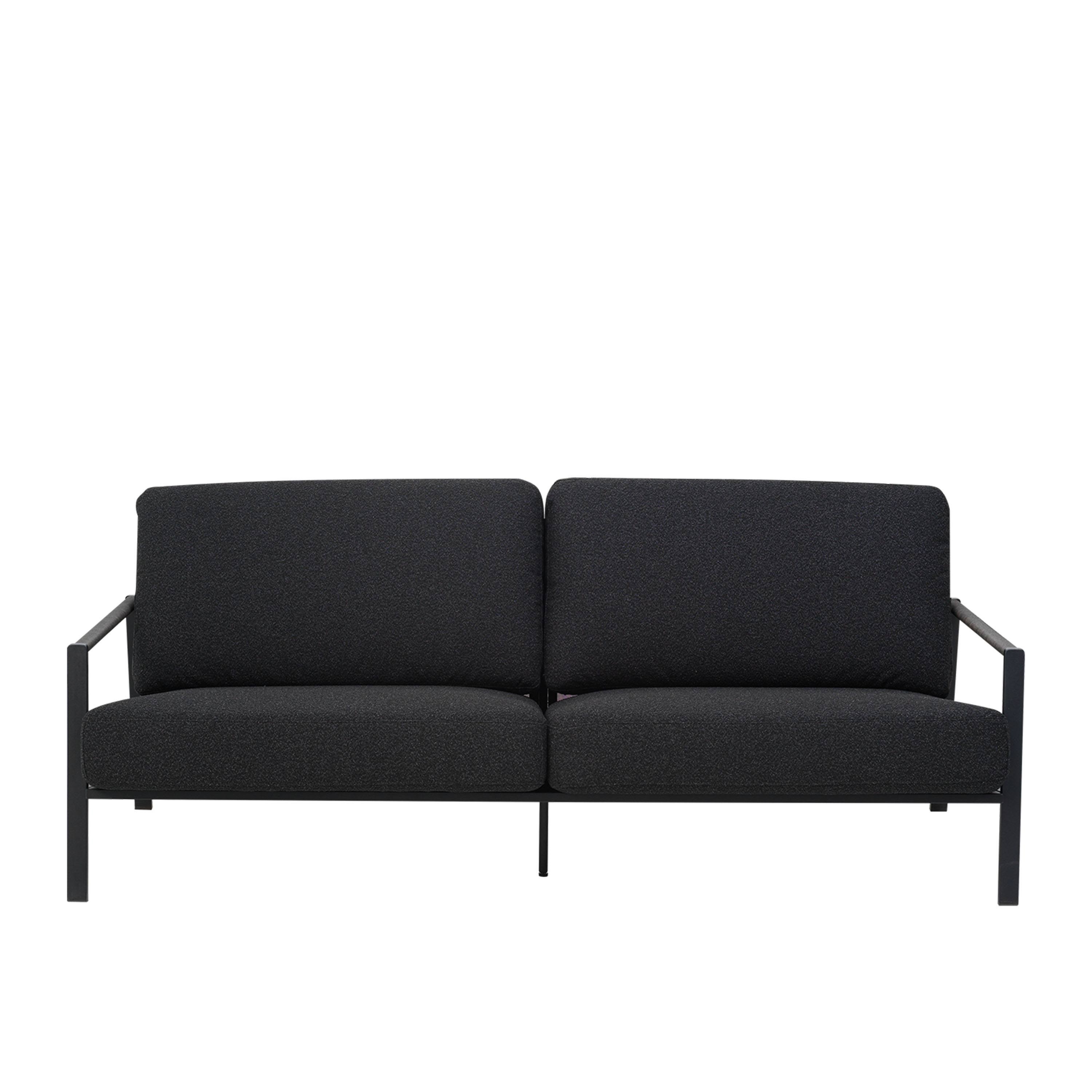 Lyra 2,5-sits Soffa Black/Teddy Black 193cm