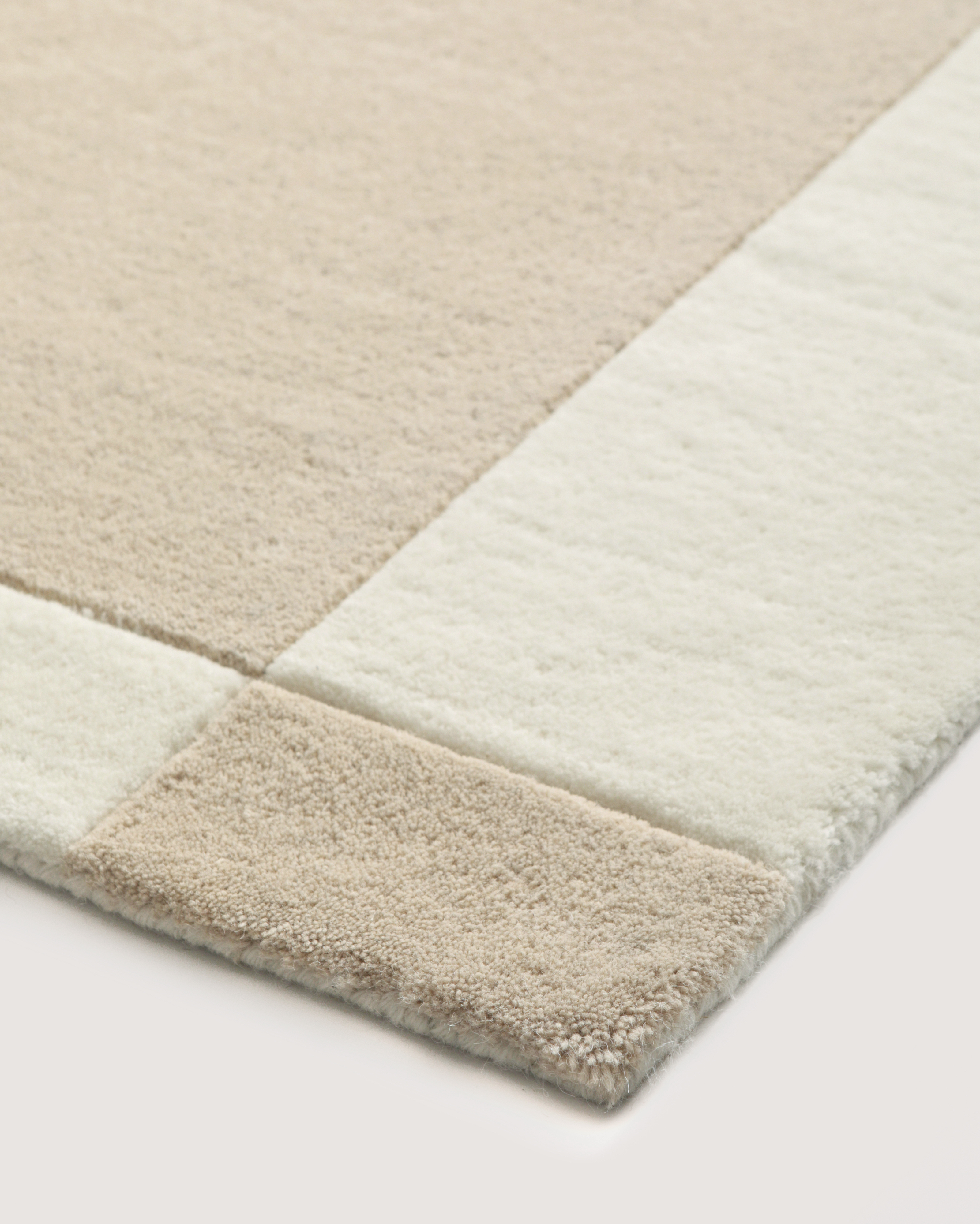 Tinted Hafstrom Wollteppich Beige/Weiß 170x240