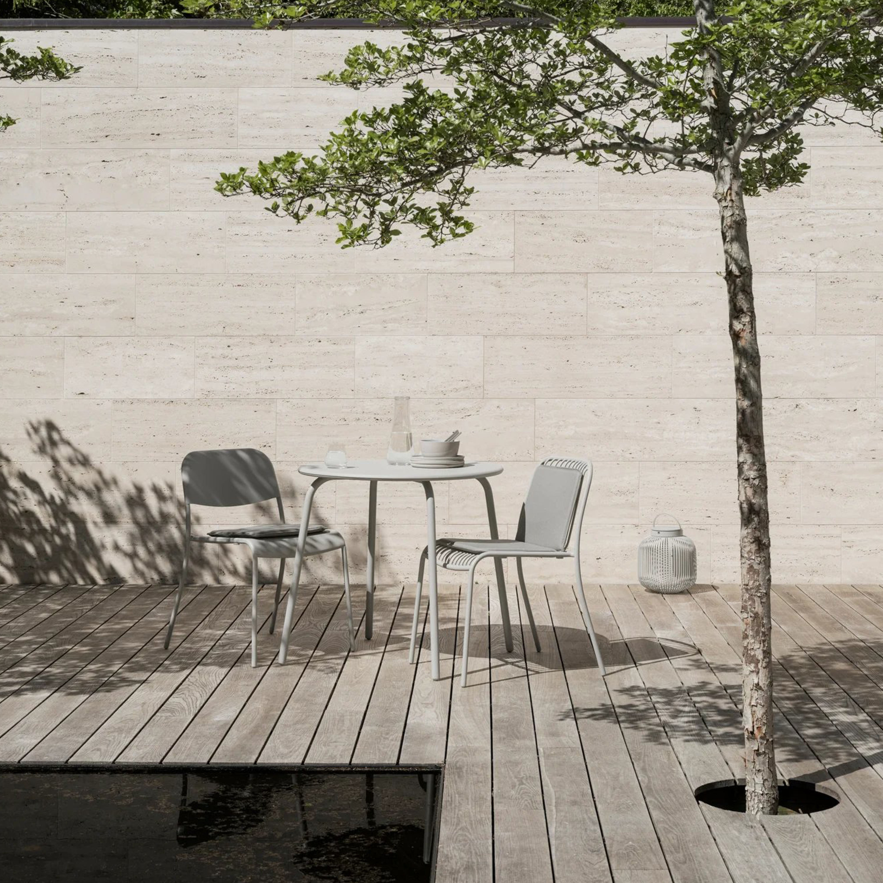 Blomus Yua Wire Utomhus Matstol  Silk Gray