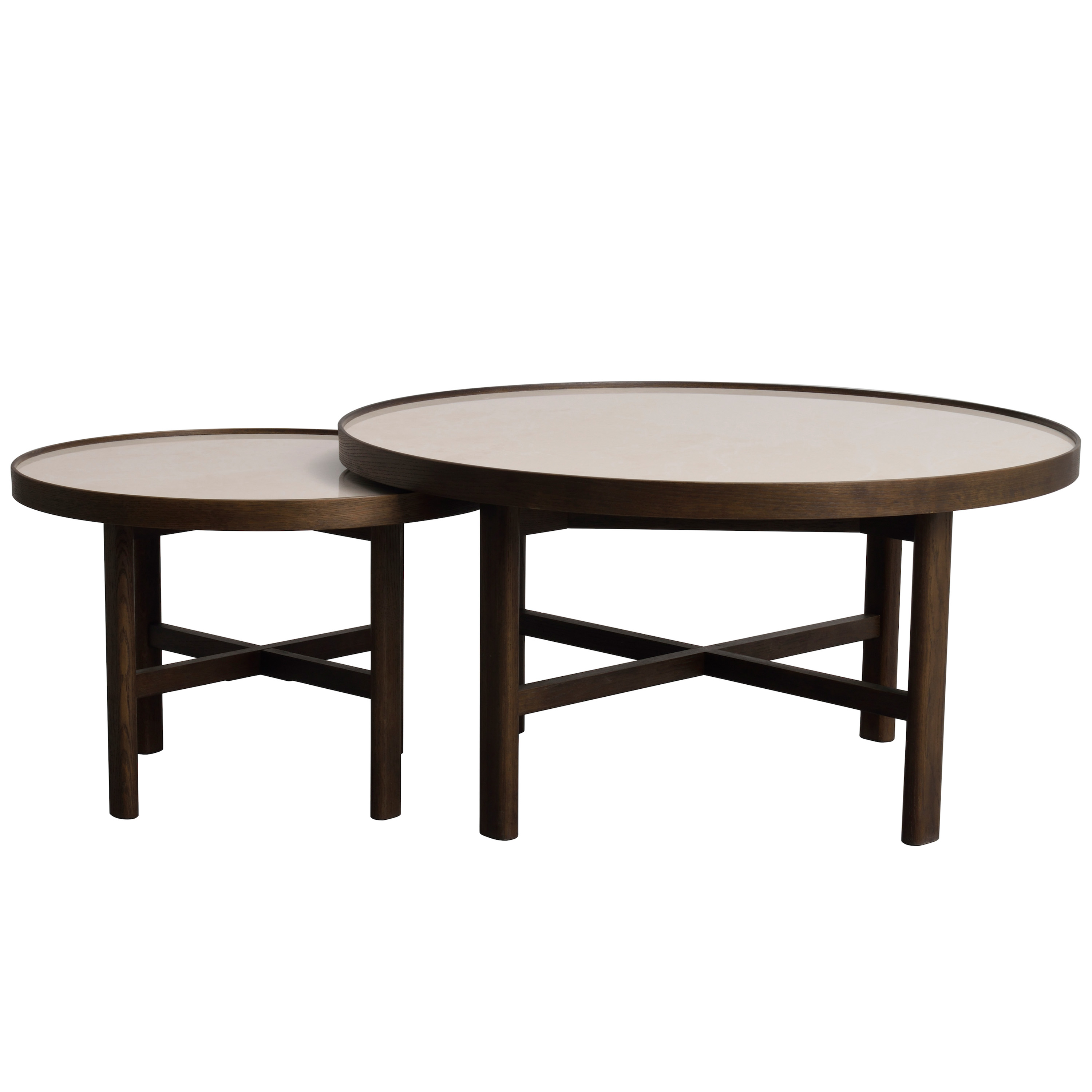 Rowico Home Marsden Soffbord Beige/Brun Ø60