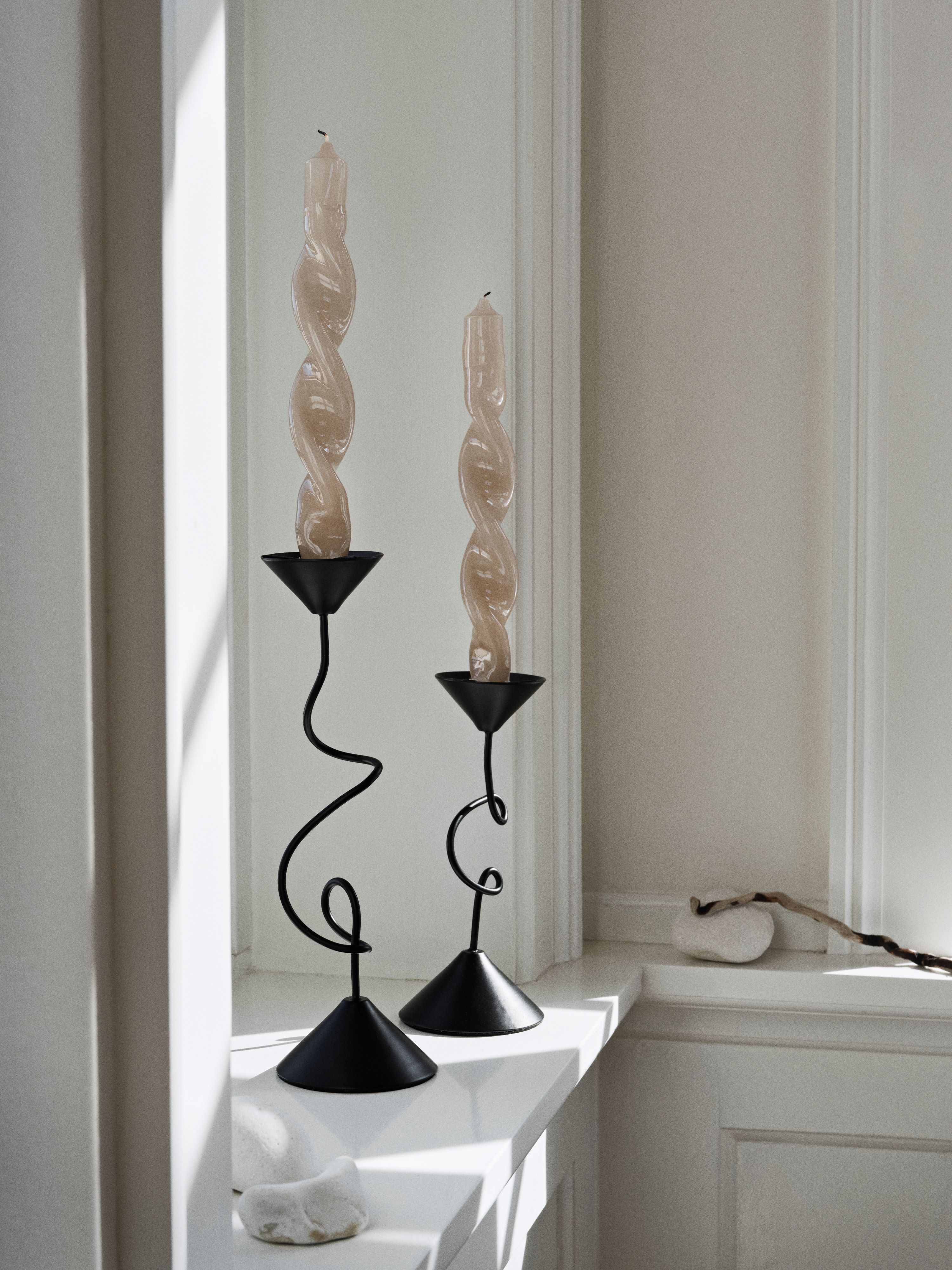 Broste Copenhagen Selma Ljusstake Black 26cm