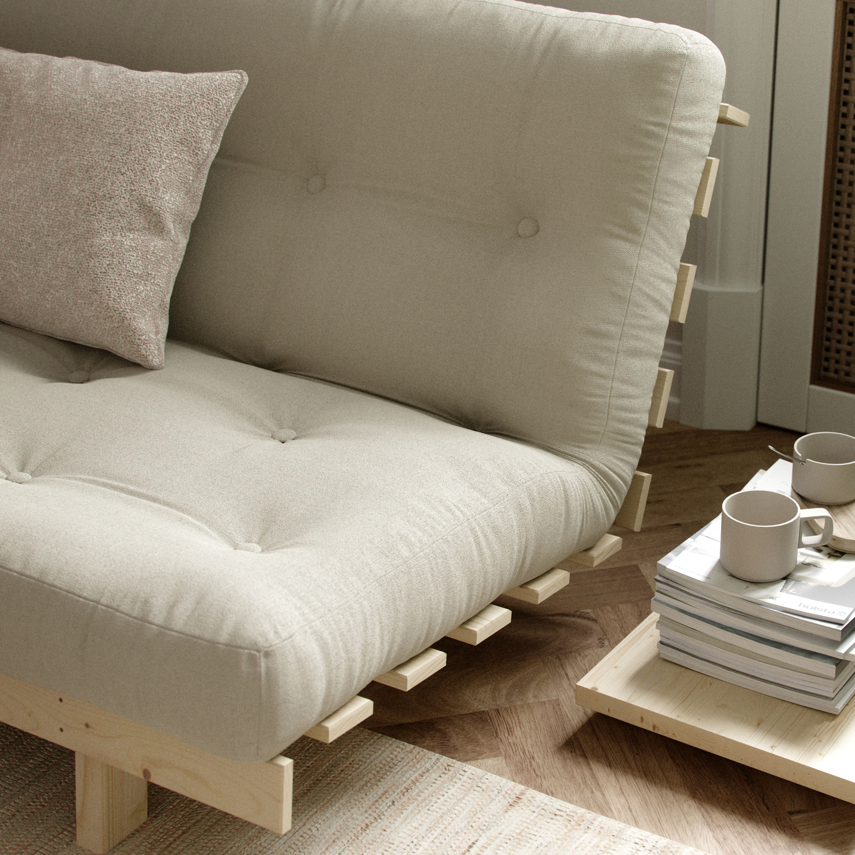 Karup Design Lean Vuodesohva Natur/Linen 190cm