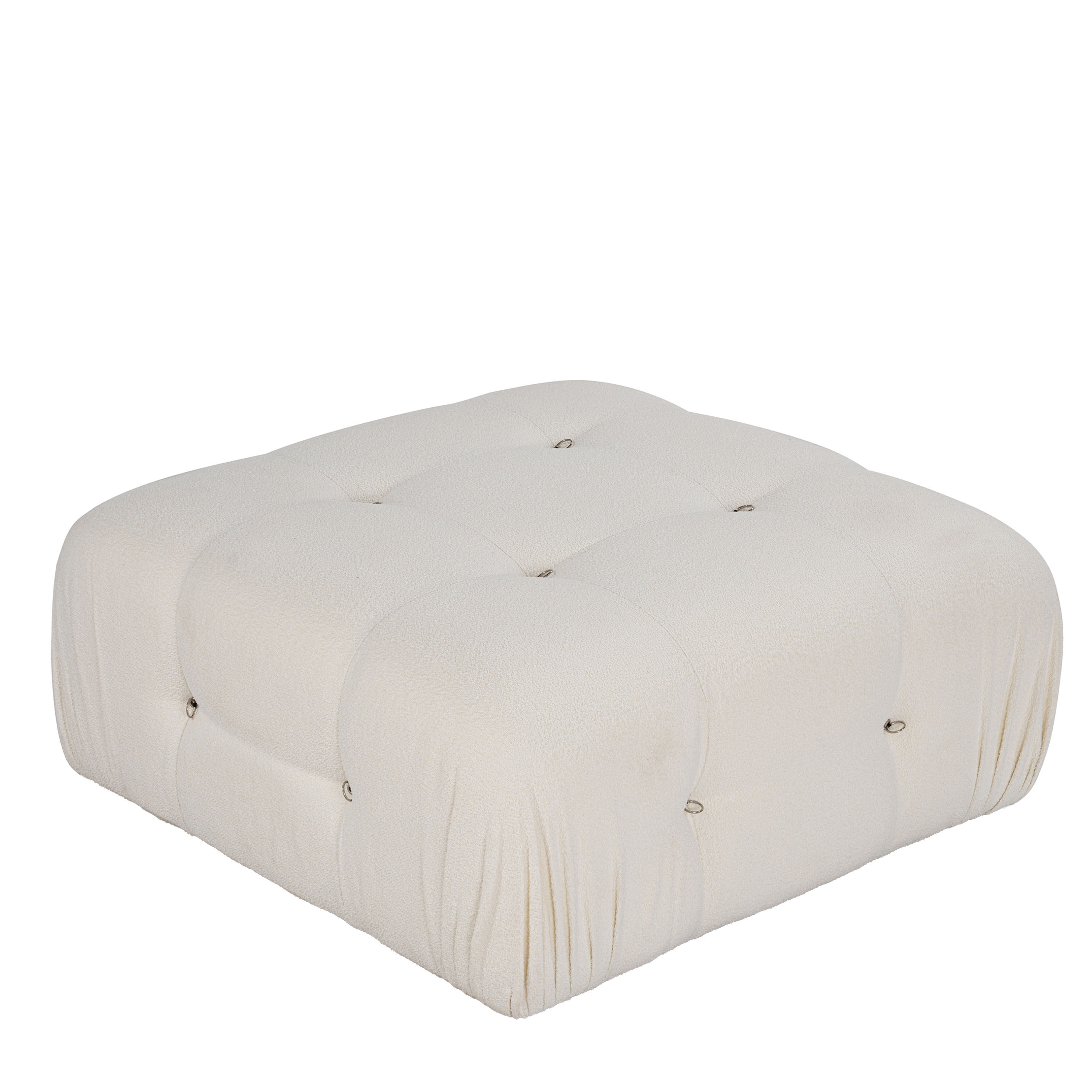 Blanca Fotskammel White Bouclé