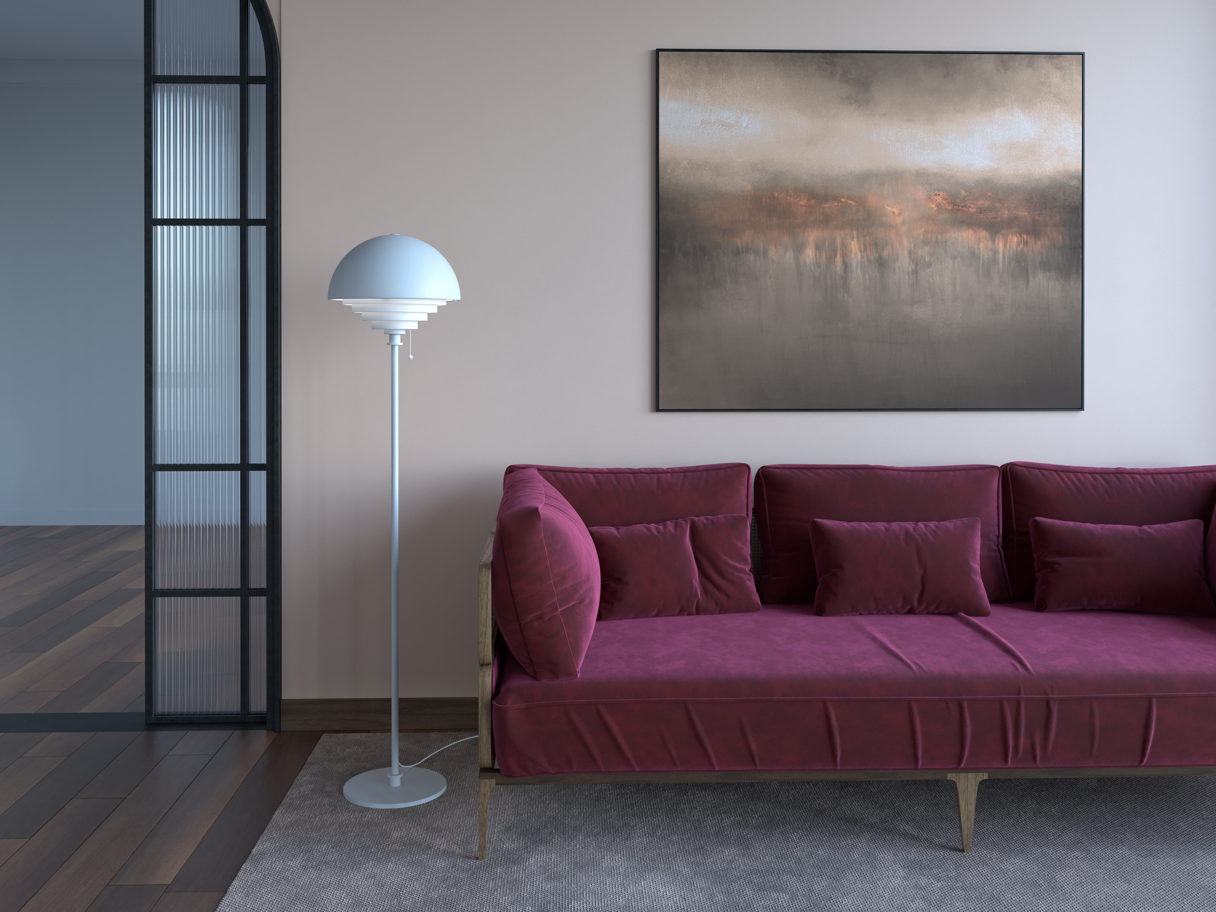 Herstal Motown Golvlampa Vit