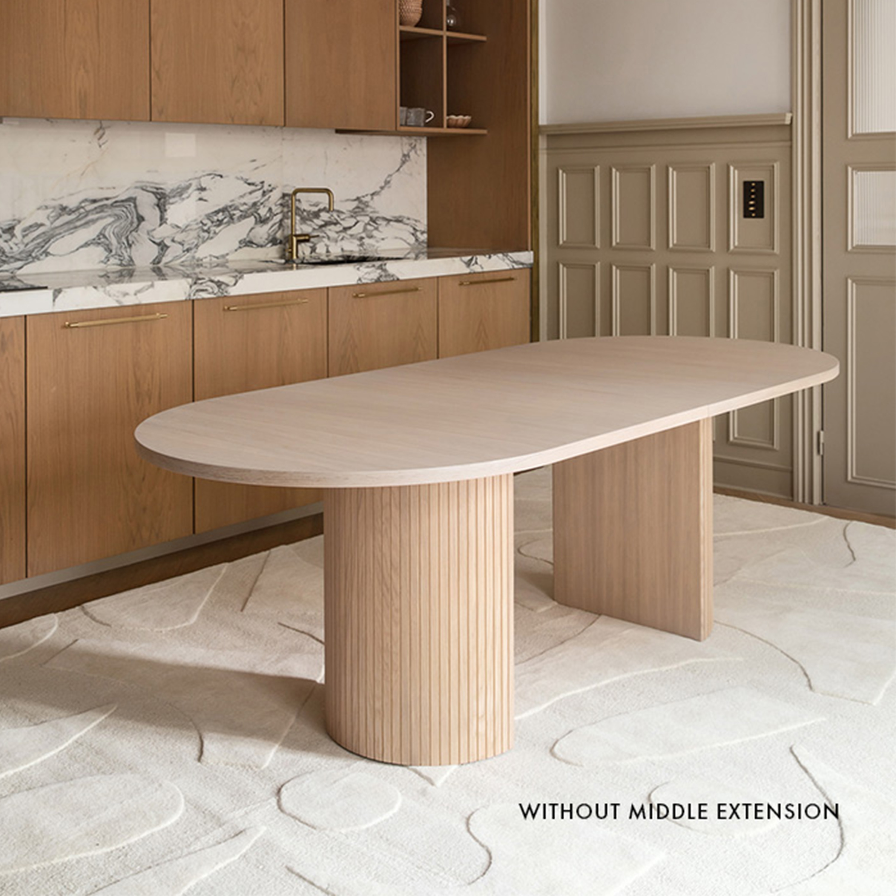 Sleepo Collection Bauer Matbord Vitoljad Ek 250+50+50