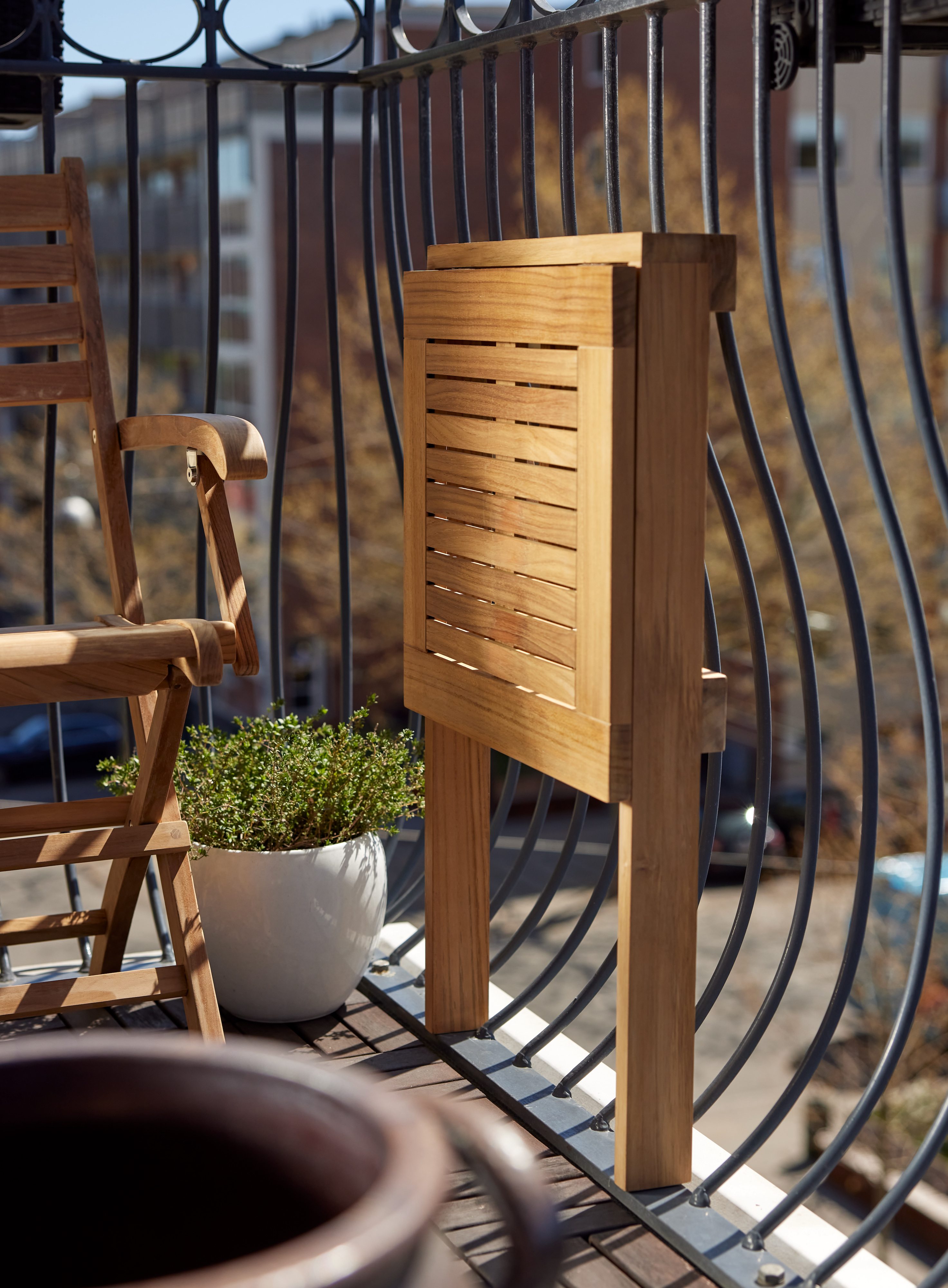 Cinas Balkongbord Teak 50cm