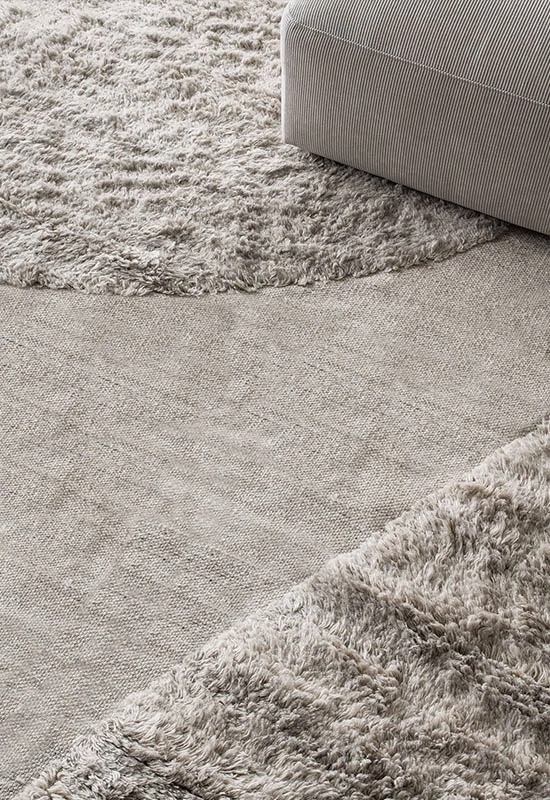 Layered Punja Plasma Wollteppich Sand Melange 250x350