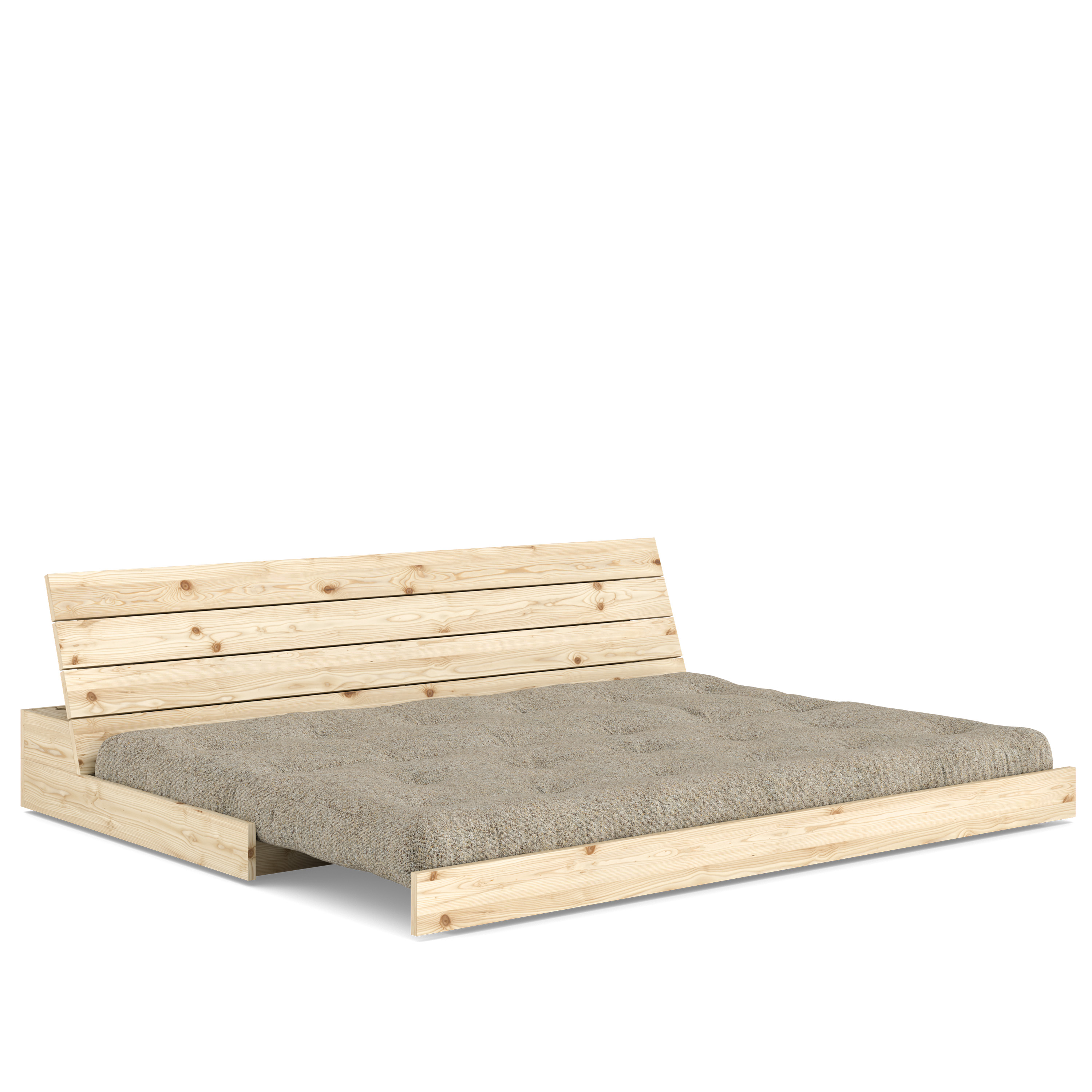 Karup Design Base Bäddsoffa Clear Lacquered/Warm Sand 196cm