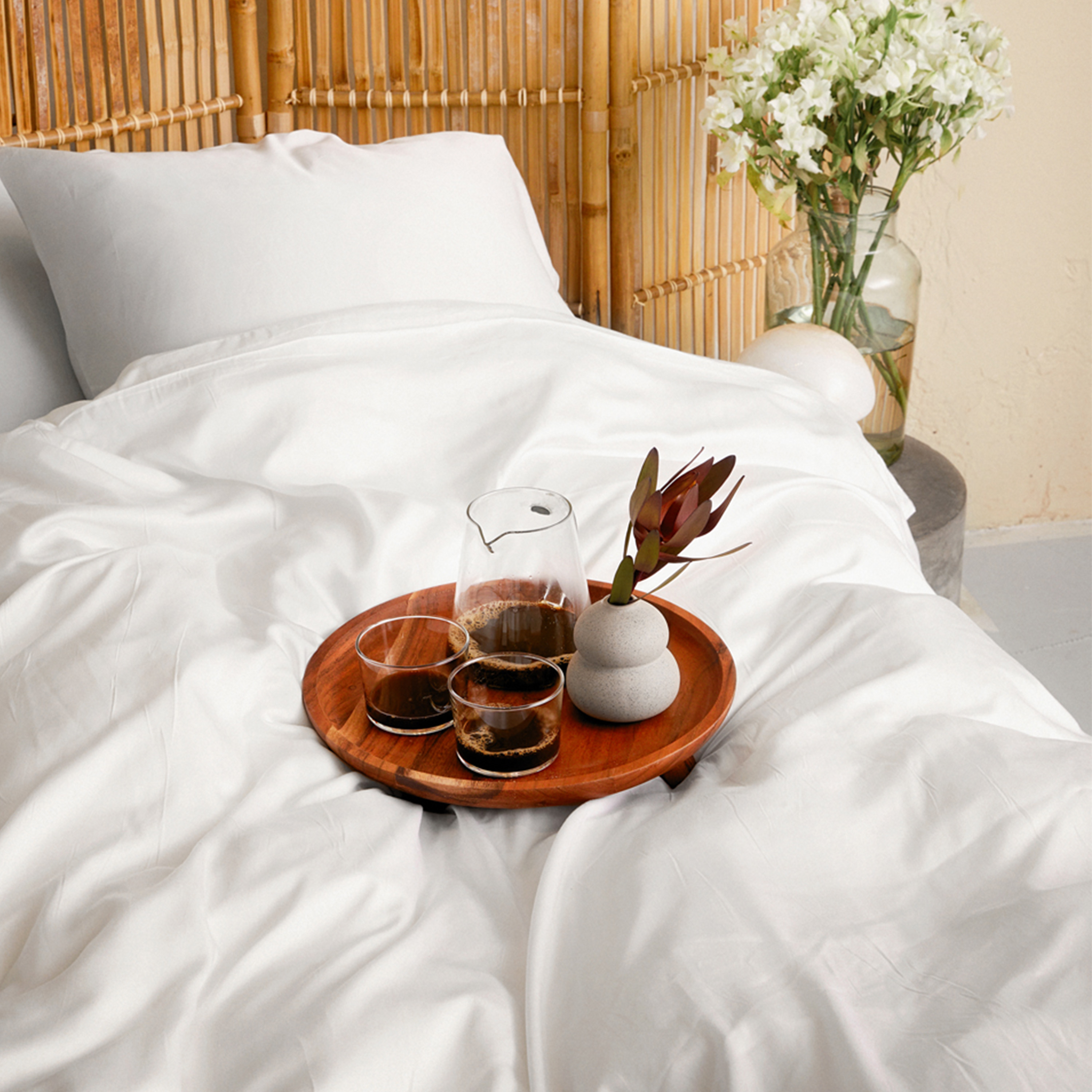 Movesgood Bamboo Kissenbezug White 50x60 2-pack