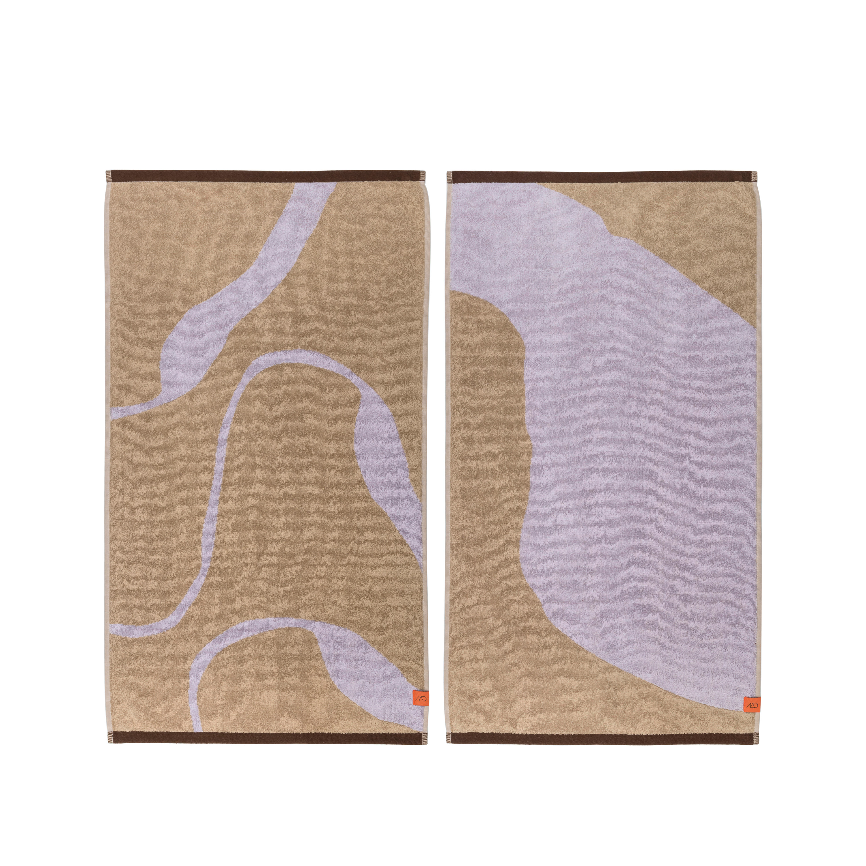 Nova Arte Handduk Sand/Lilac 40x55 2-pack